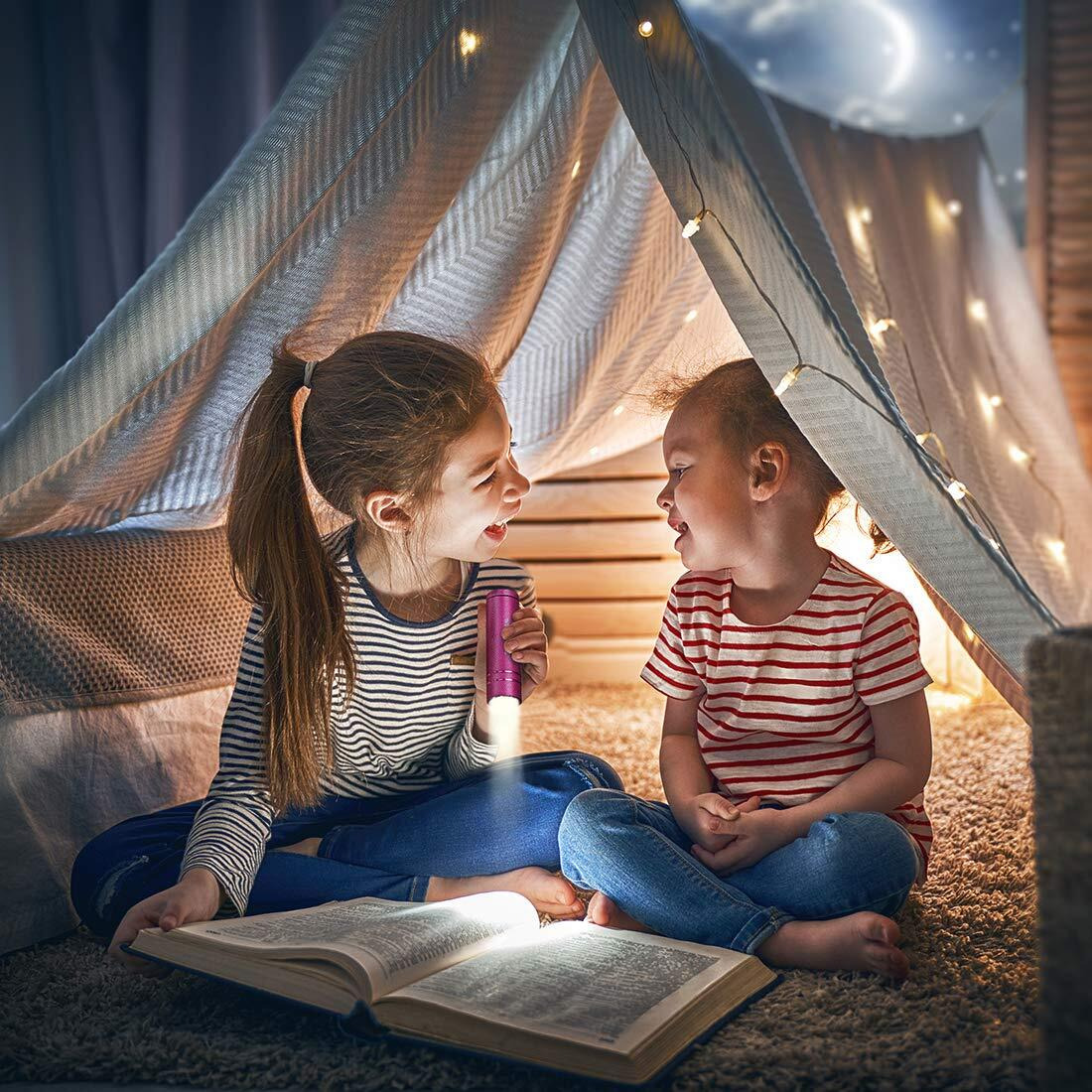 Everbrite 30-Pack Mini Flashlight Set, Aluminum Led Handheld Torches With Lanyard, Assorted Colors, Batteries Included For Party Favors, Night Reading, Camping, Power Outage, Gift To Christmas
