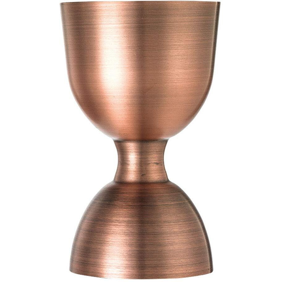 Barfly M37006Acp Heavy-Duty Straight Rim Bell Jigger, 1 Oz X 2 Oz, Antique Copper