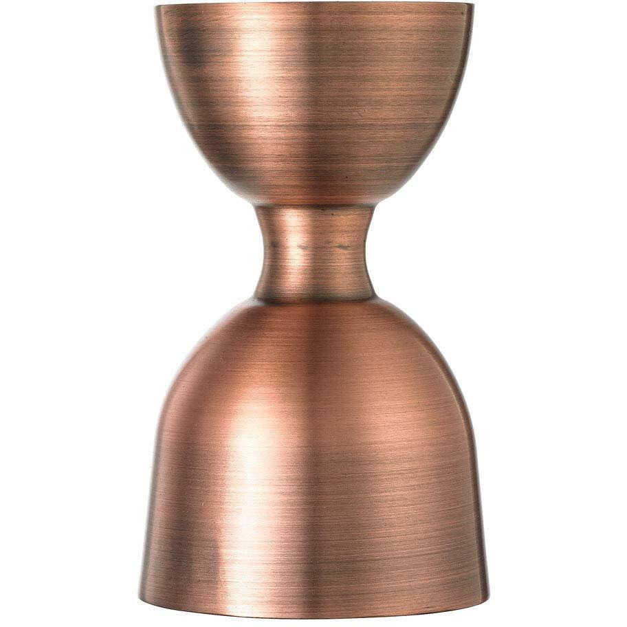 Barfly M37006Acp Heavy-Duty Straight Rim Bell Jigger, 1 Oz X 2 Oz, Antique Copper