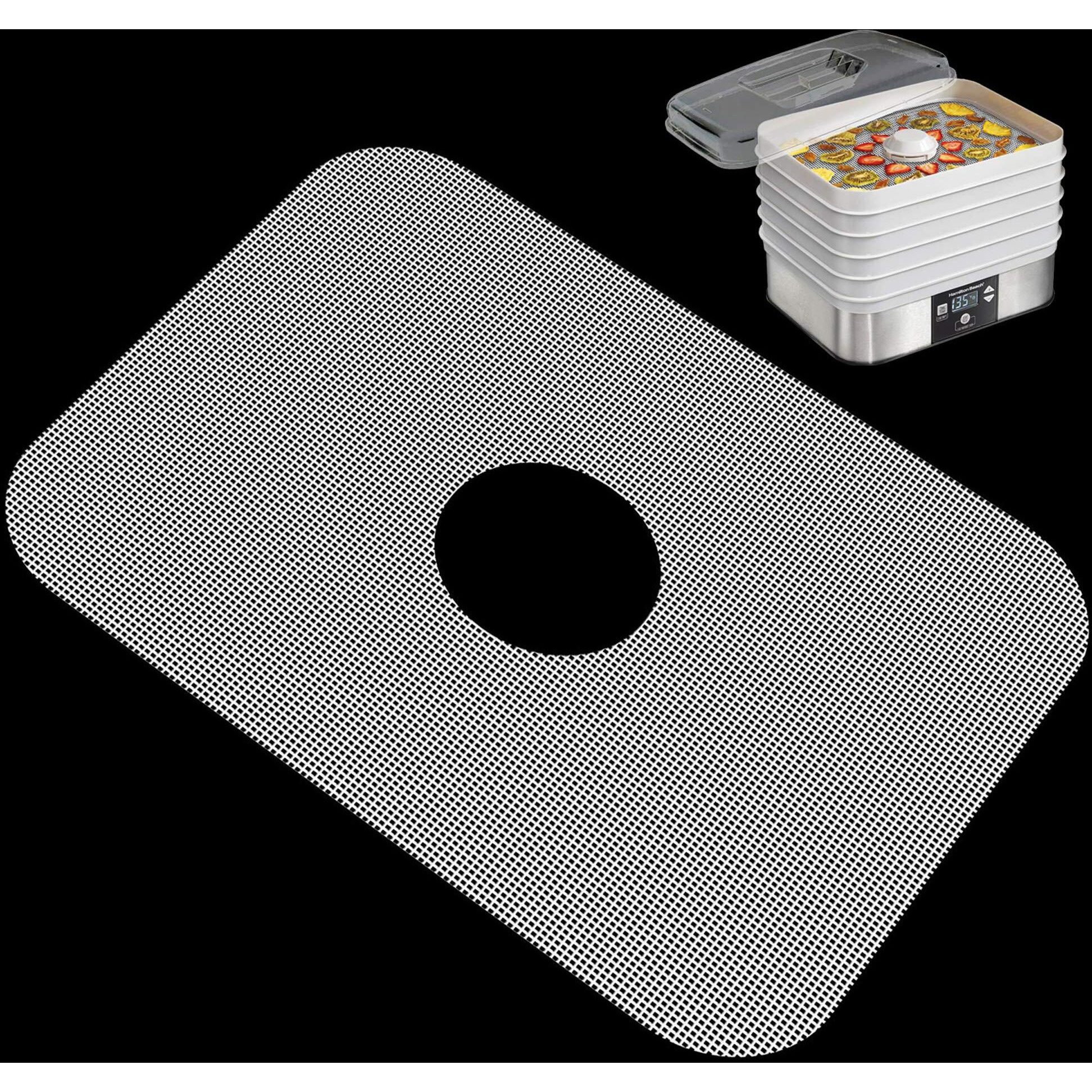 Gucuji Pack Of 5 Premium Non Stick Silicone Dehydrator Sheets Fruit Dryer Mesh For Hamilton Beach 32100A