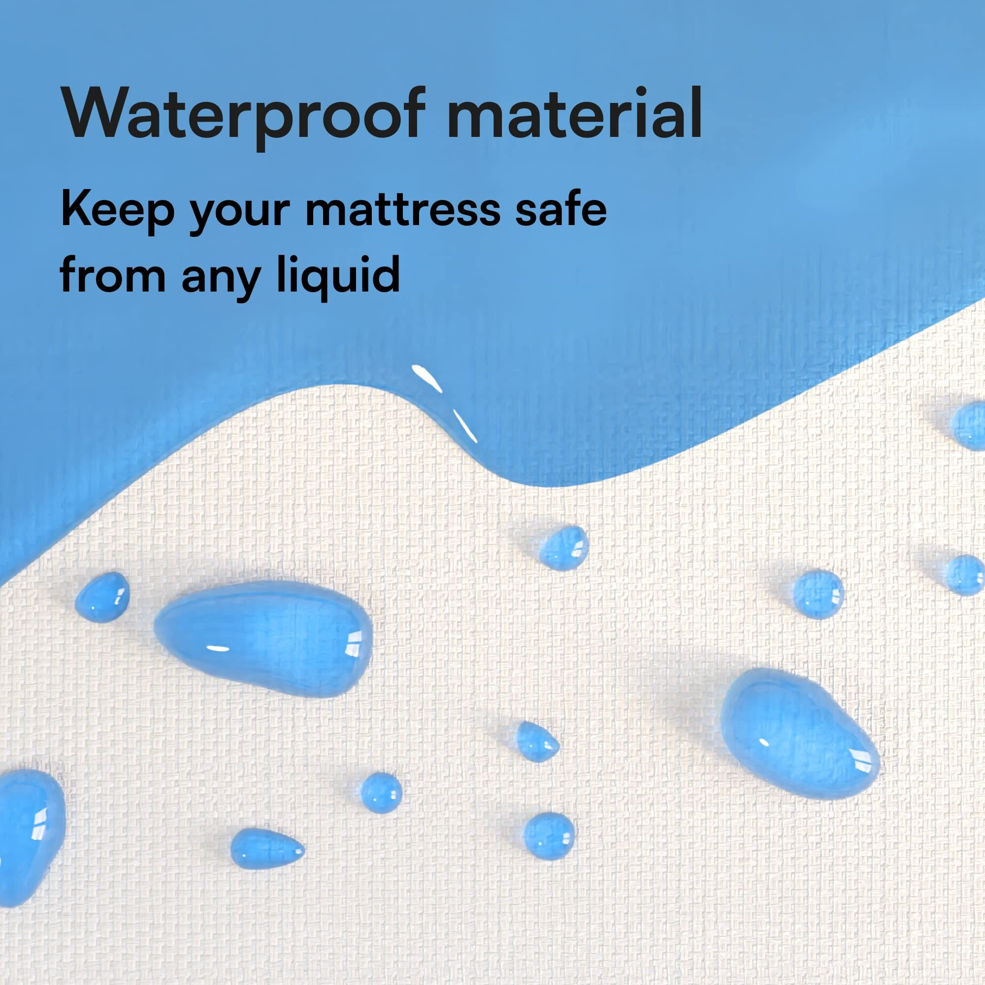 Niagara Waterproof Mattress Protector Full 54X75 Cover Deep Pocket Breathable Noiseless 8-20Inches Bed Smooth Jersey Mattress Pad Cover Fully Ultra Thin Polyester
