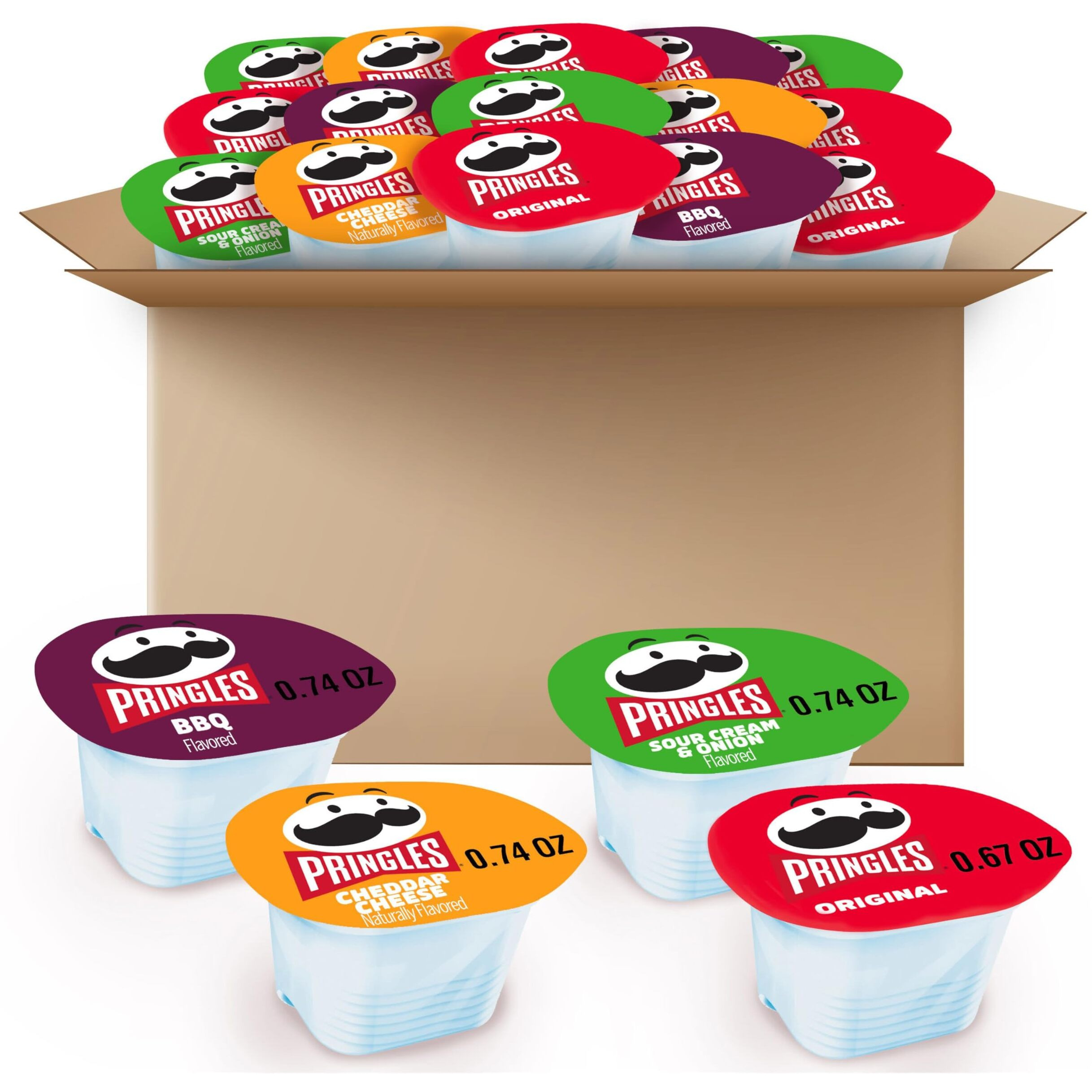 Pringles Potato Crisps Chips, Snack Stacks, Lunch Snacks, Office And Kids Snacks, Variety Pack (36 Cups)