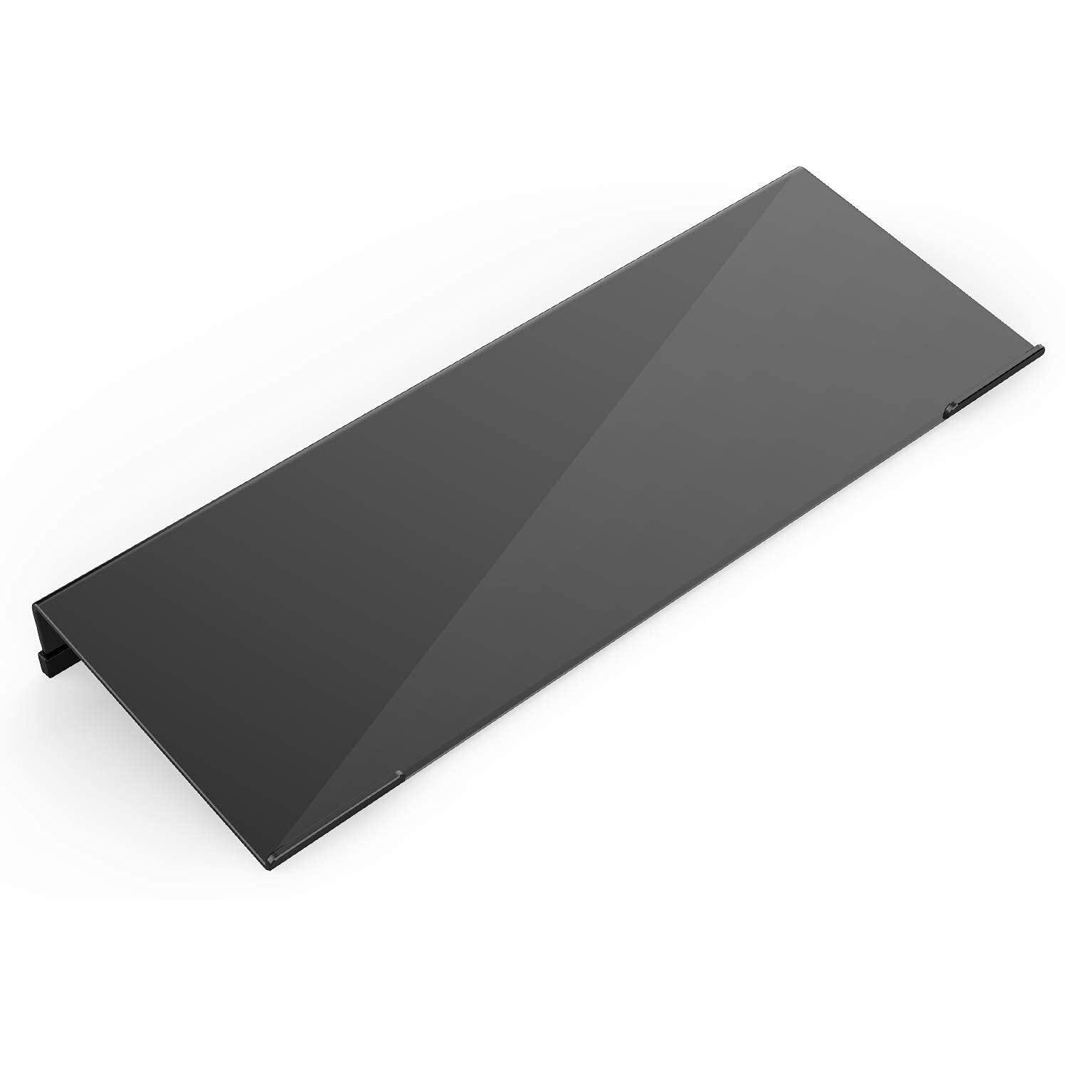 Kotemon Acrylic Tilted Computer Keyboard Stand For Ergonomic Typing, Keyboard Tray Holder With Silicone Non-Slip Case, Black