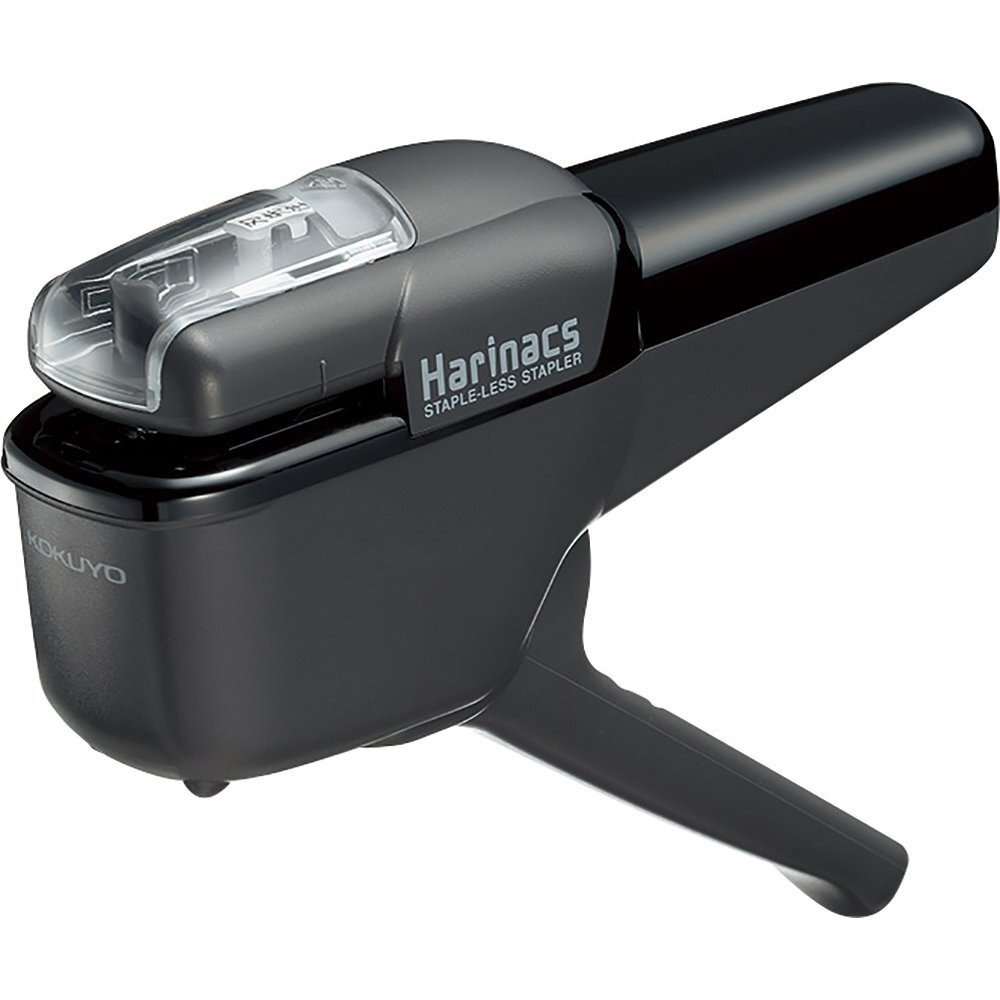 Kokuyo Harinacs Stapleless Stapler, Up To 10 Sheets 64Gsm Copy Paper Binding, Black, Japan Import (Sln-Msh110D)