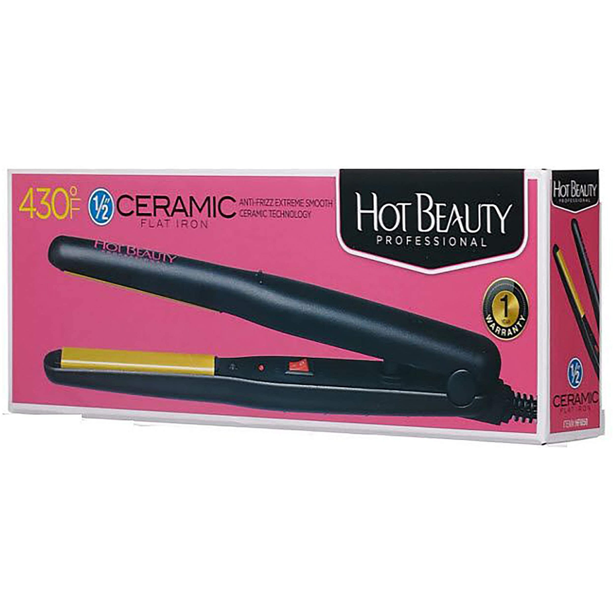 Hot Beauty Kiss Products 1/2' Ceramic Flat Iron, 1 Ea