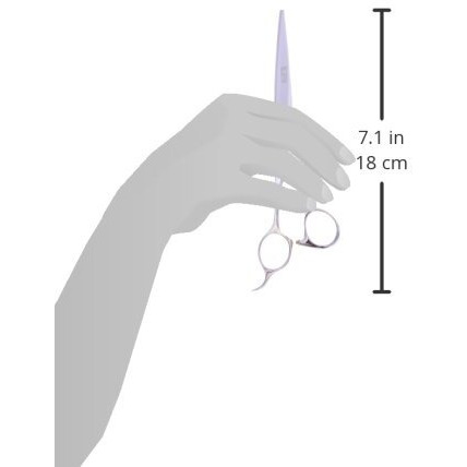 Shearsdirect 440C Left Handed Professional Cutting Shear, 7.0 Inch, 2.3 Ounce