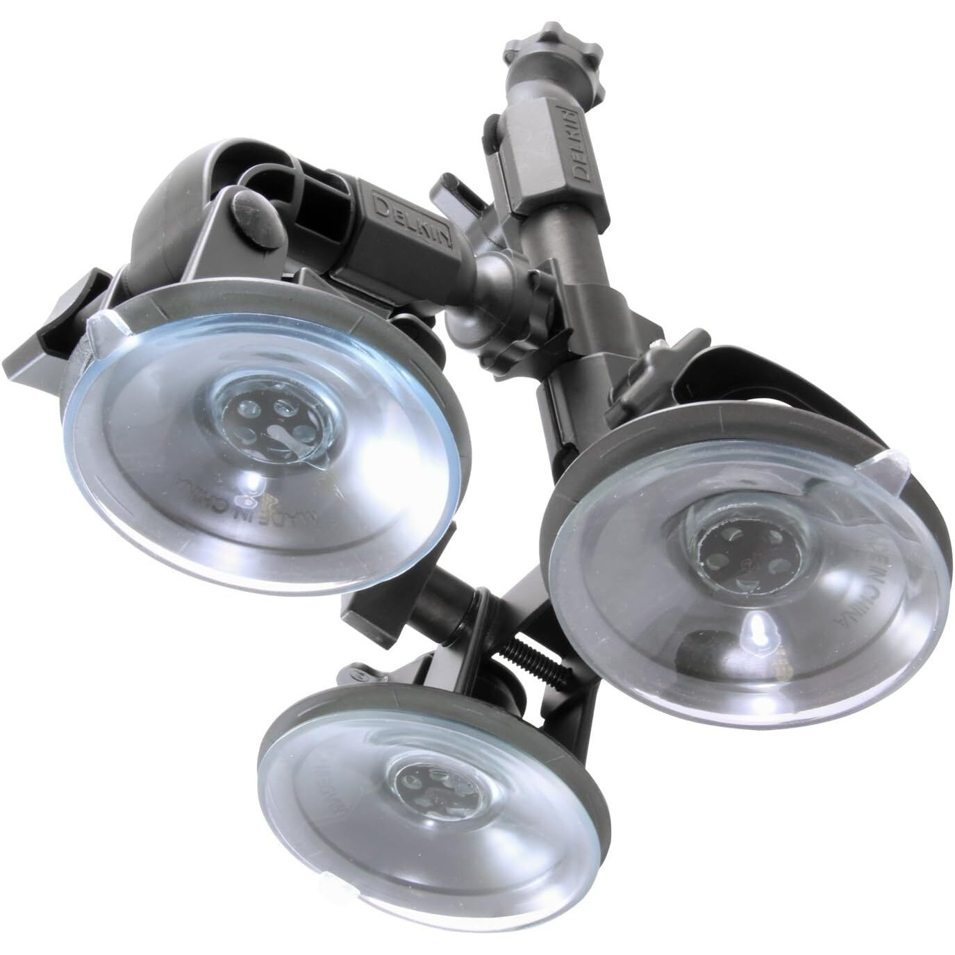 Delkin Devices Fat Gecko Triple Suction Camera Mount (Ddmnt) ,Black