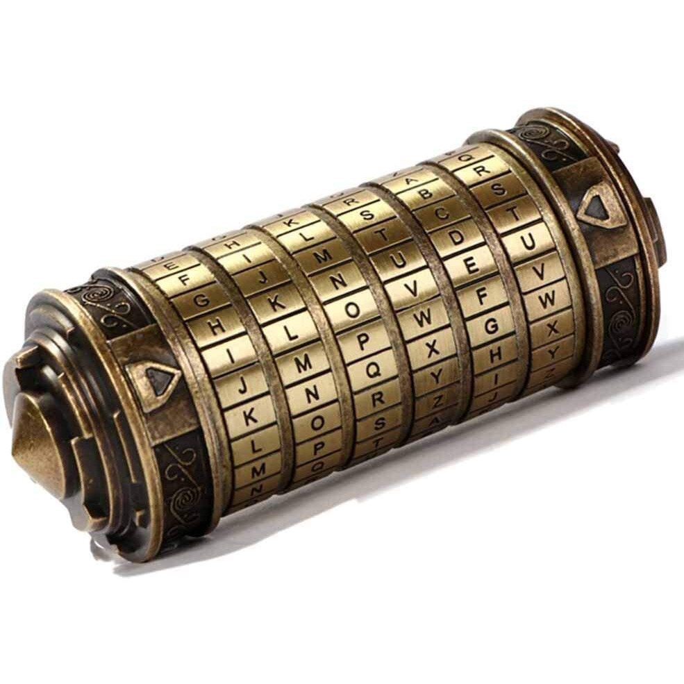 Cryptex Da Vinci Code Mini Cryptex Lock Puzzle Boxes With Hidden Compartments Anniversary Valentine's Day Romantic Birthday Gifts For Her Gifts For Girlfriend Box For Men