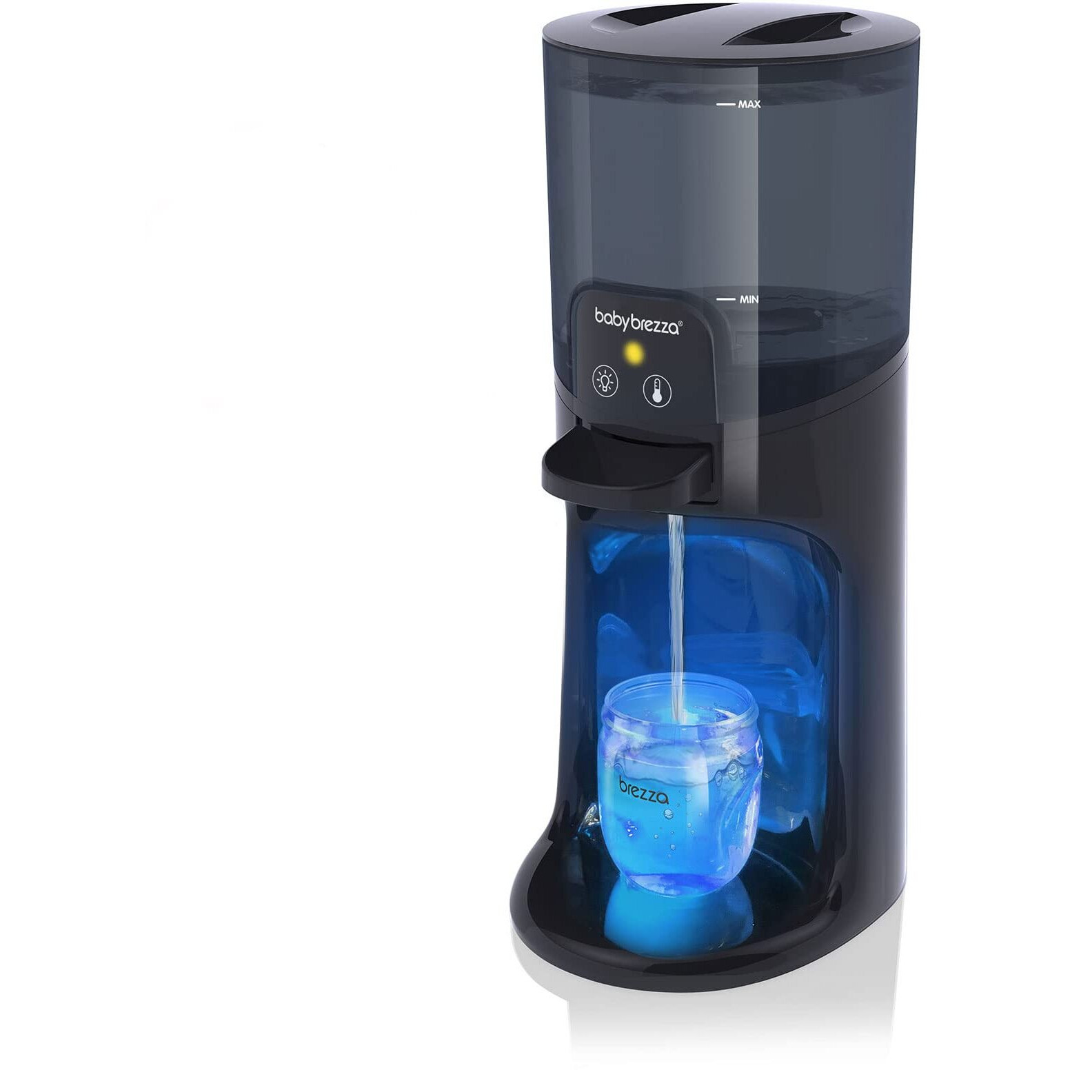 Baby Brezza Instant Baby Bottle Warmer Advanced - Fast Water Warmer Instantly Dispenses 24/7 In 3 Temperatures With Nightlight