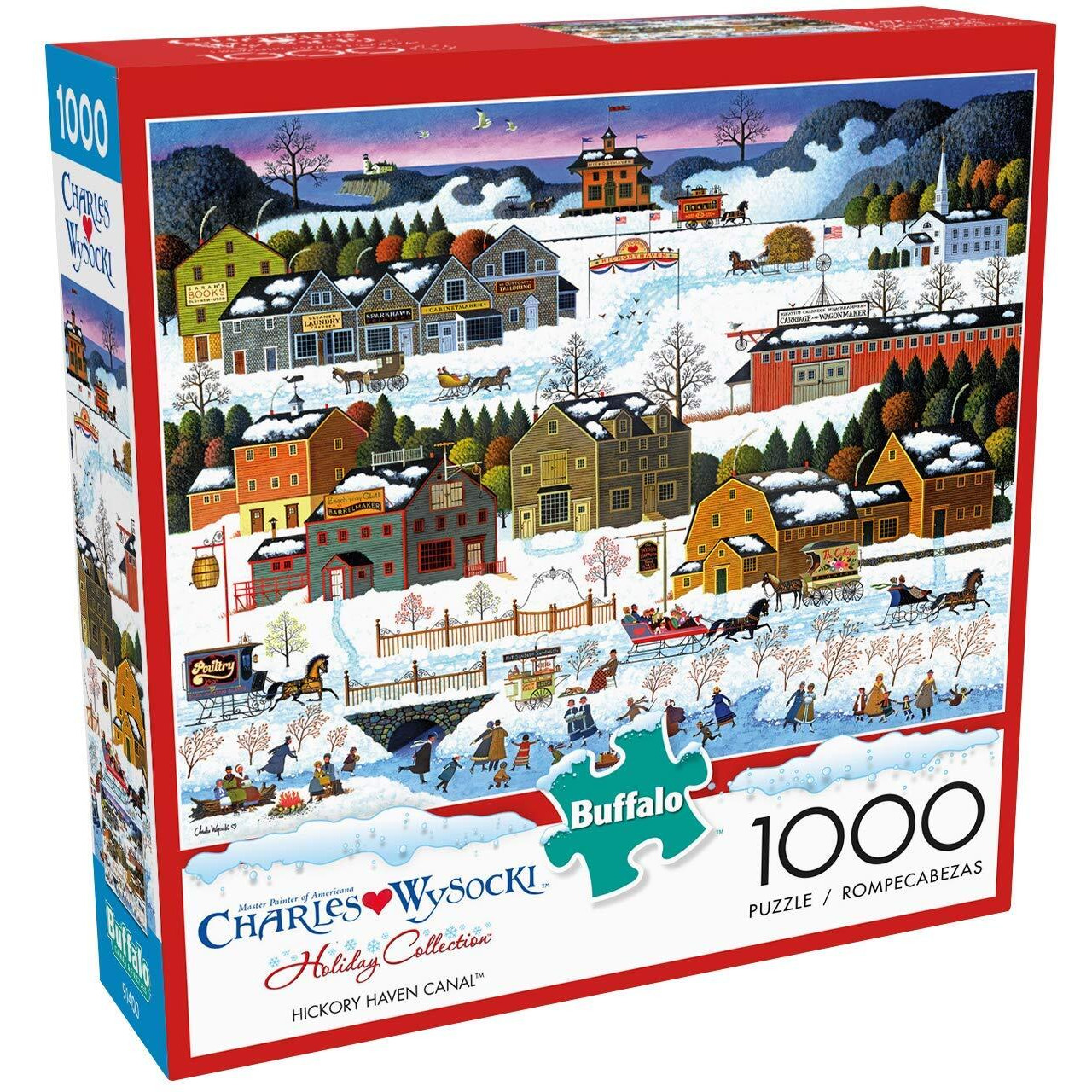 Buffalo Games - Charles Wysocki - Hickory Haven Canal - 1000 Piece Jigsaw Puzzle For Adults Challenging Puzzle Perfect For Game Nights - Finished Puzzle Size Is 26.75 X 19.75