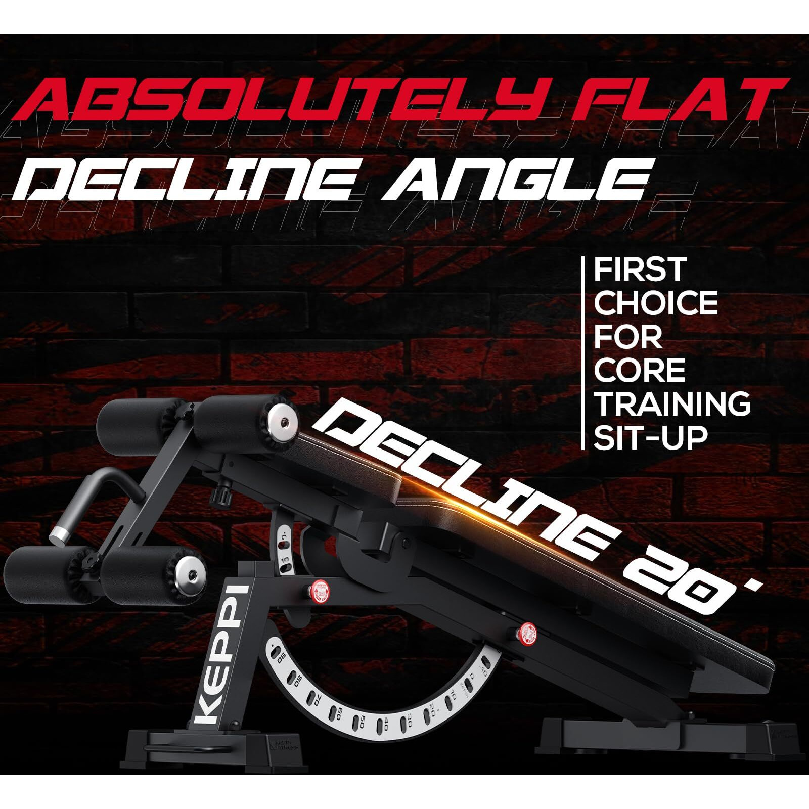 Keppi 1200Lb Weight Bench, Heavy Duty Bench1000 Pro Adjustable Workout Bench Press Set For Home Gym Strength Training, Removable Foot Catch For Incline Flat Decline Sit Up Bench For Full Body Fitness