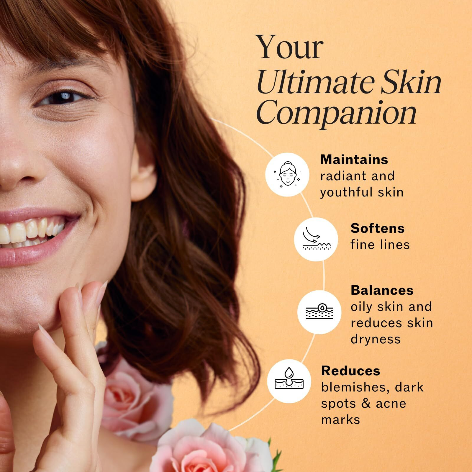 Lilyana Naturals Face And Neck Moisturizer For Women And Men - Moisturizer Face And Neck Cream For Dry Skin And Dark Spot Brightening - Rose And Pomegranate Extracts - 1.7Oz