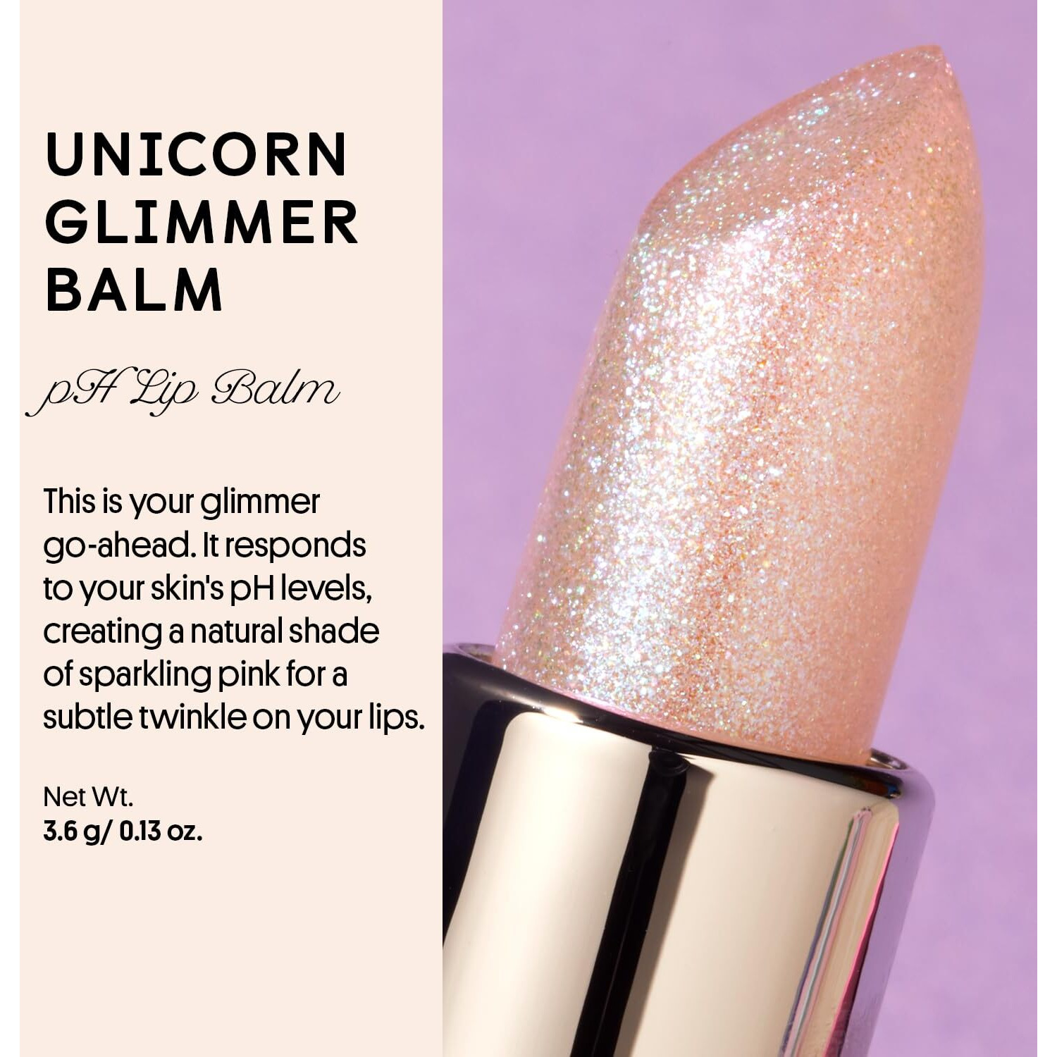 Winky Lux Glimmer Balm, Ph Lip Balm, Color Changing Lipstick And Tinted Lip Balm, Vegan & Cruelty Free Lip Balm, Hydrate & Plump, Pink Shimmer Lipstick, Unicorn