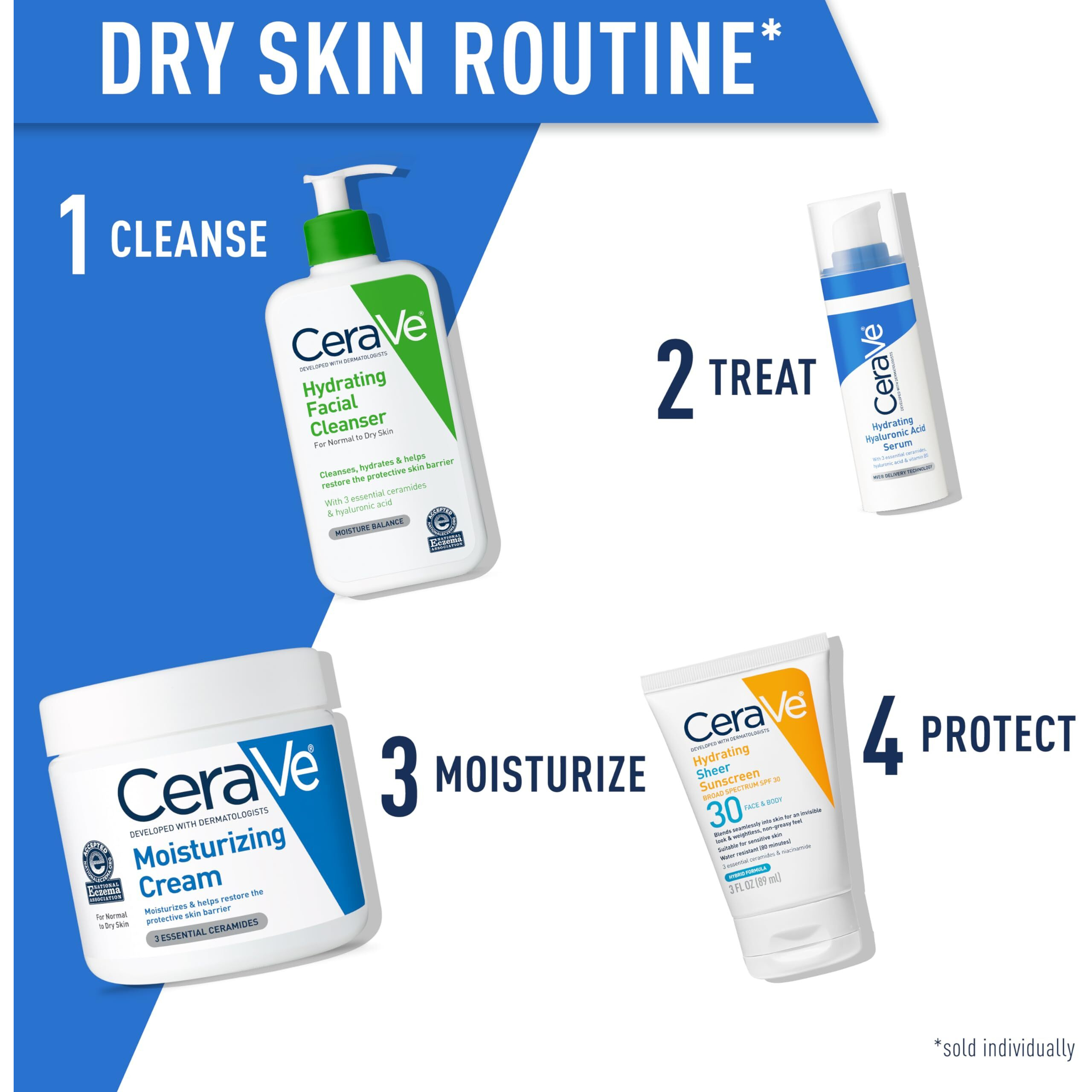 Cerave Moisturizing Cream | Body And Face Moisturizer For Dry Skin | Body Cream With Hyaluronic Acid And Ceramides | Daily Moisturizer | Oil-Free | Fragrance Free | Non-Comedogenic | 19 Ounce