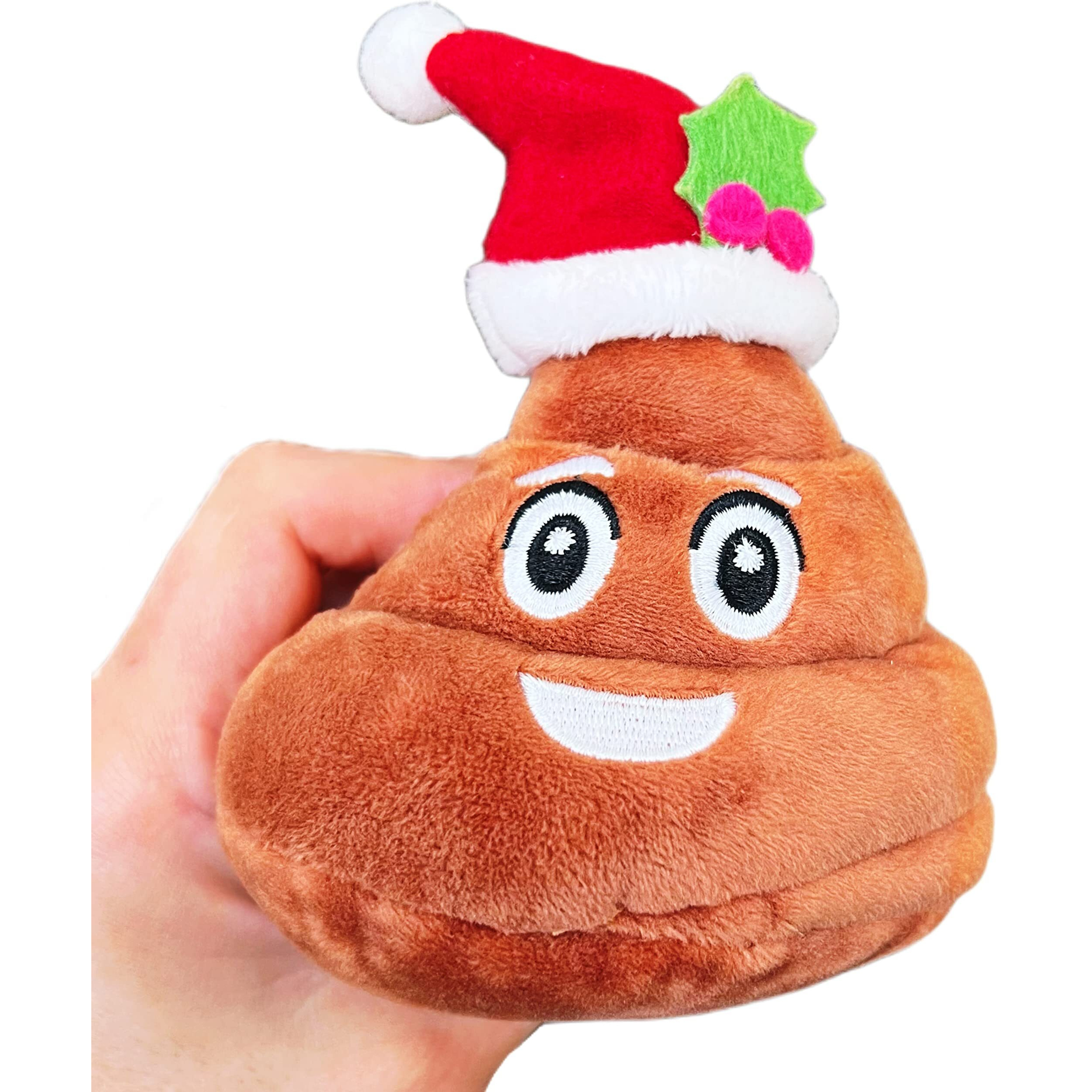 Farting Santa Poop Toy - 7 Funny Fart Sounds, Xmas Poop Toys, Funny Dog Toy, Christmas Stocking Stuffers, Poop Toy, Christmas Toys, Gifts For Secret Santa, Poop Gifts 4X4.5