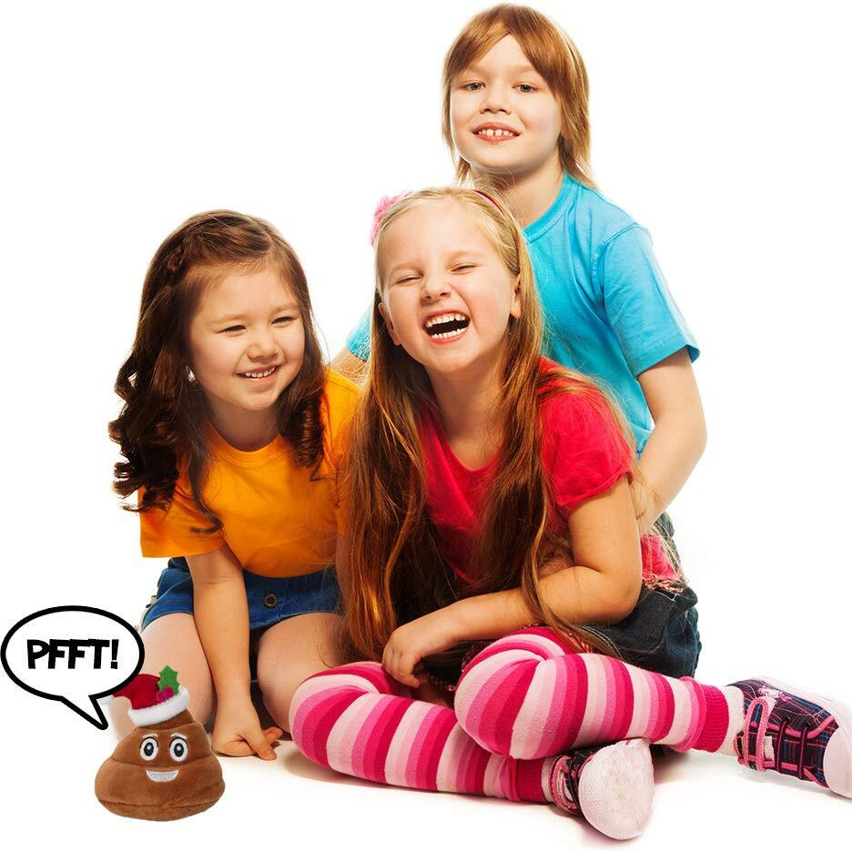 Farting Santa Poop Toy - 7 Funny Fart Sounds, Xmas Poop Toys, Funny Dog Toy, Christmas Stocking Stuffers, Poop Toy, Christmas Toys, Gifts For Secret Santa, Poop Gifts 4X4.5
