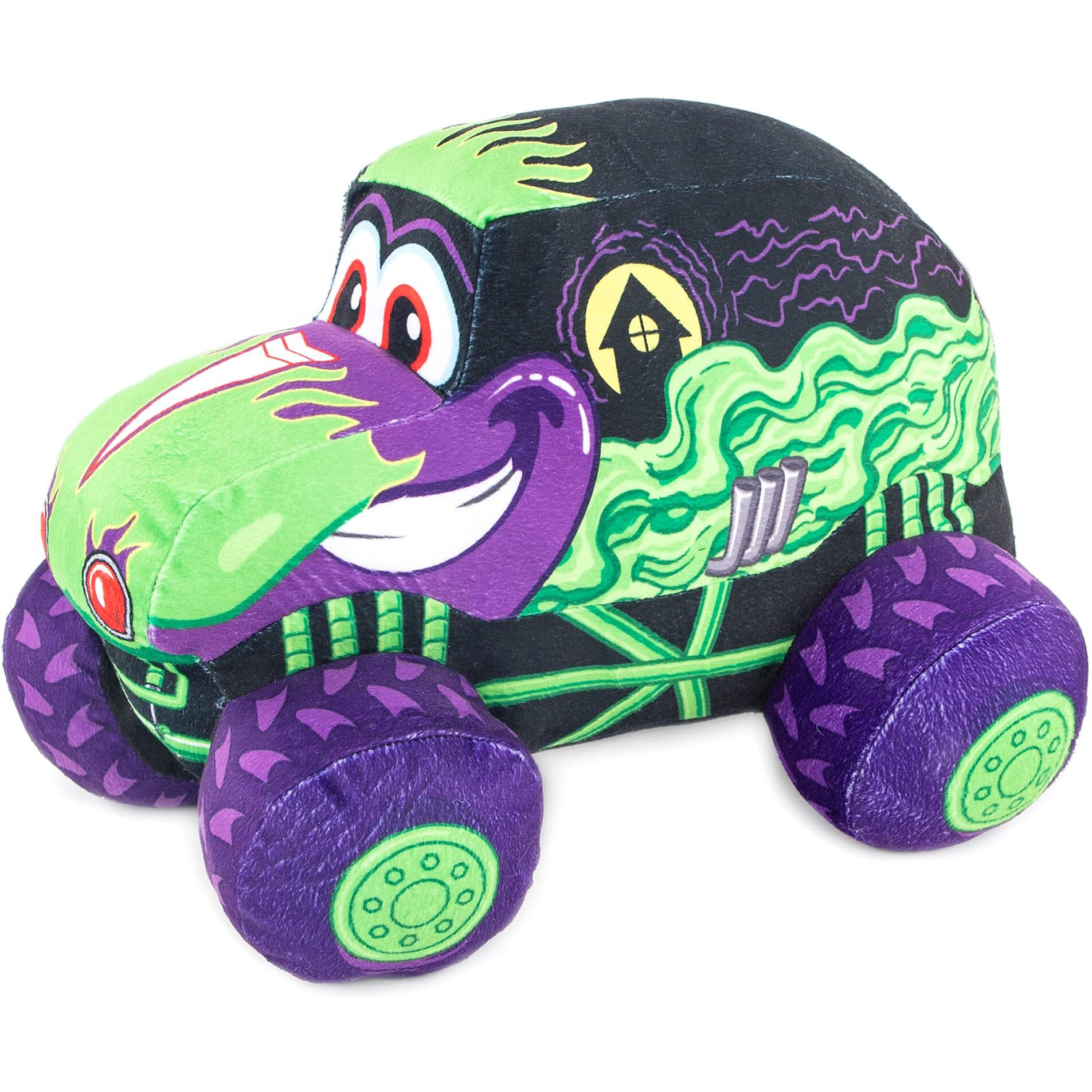 Jay Franco Monster Jam Truckin' Pals Grave Digger Pillow Buddy - Super Soft Polyester Microfiber, 13 Inches