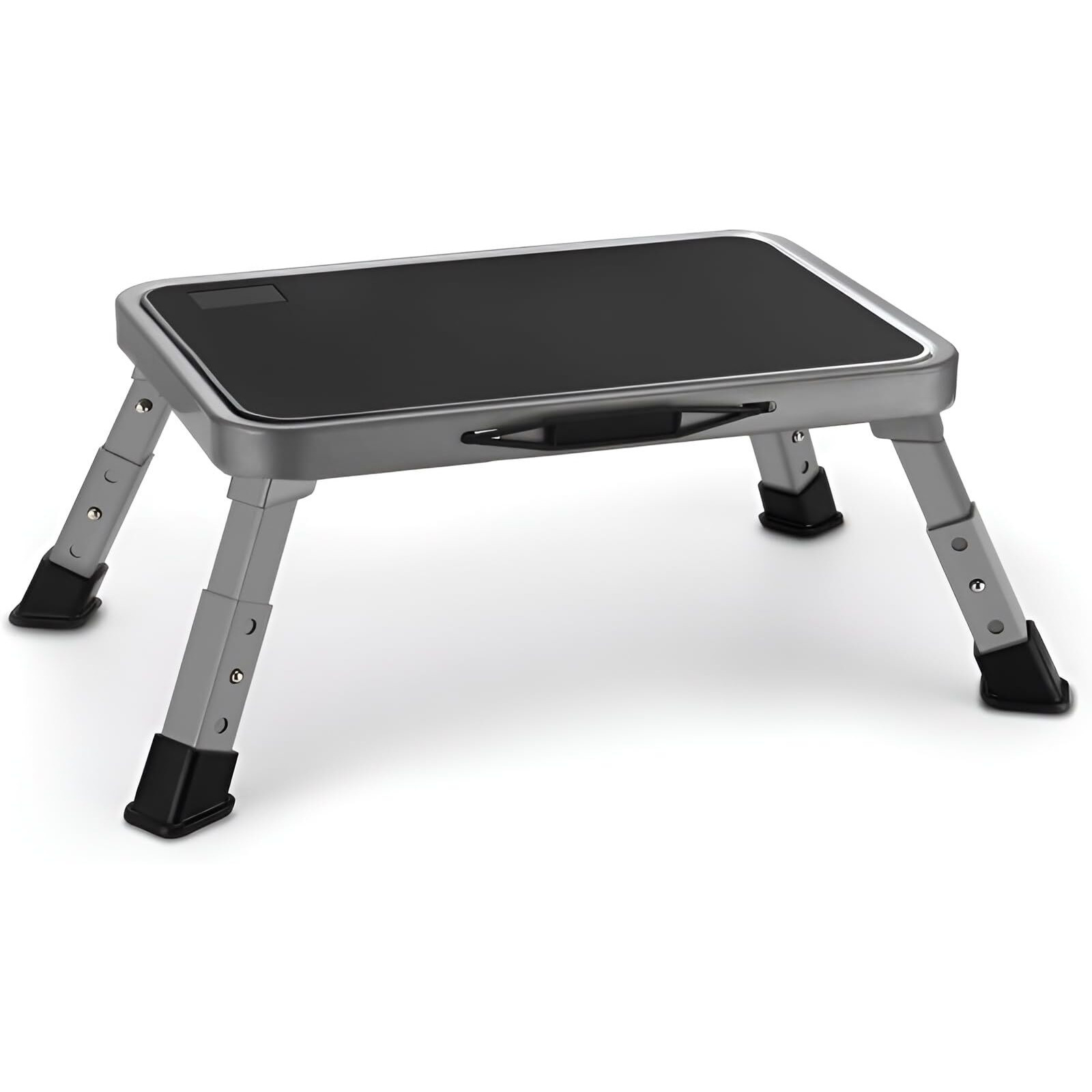 Jocauto Foldable Step Stool, Adjustable Step Stool With A Non-Slip Platform, Step Ladder With Thick Rubber Feet For Adults Or Children In Kitchen, Bedroom, Office, Rv, 330 Lbs Capacity