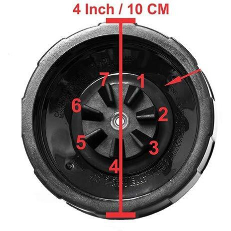 7 Fin Gears Replacement Blender Blade Fit Ninja Bn751 Bn801 Bl450-30 Bl456-30 Bl454-30 Auto Iq Pro Bl685 Bl482-30 Bl491 Bl682-30 Bl642 32Oz 24Oz 18Oz Foodi Ss351 Ss401 Cup Nutri Blender Parts