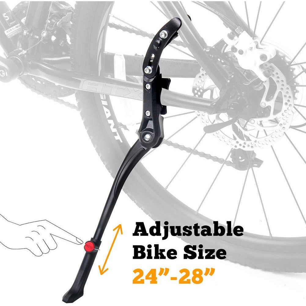 Sataway Bike Kickstand Adjustable Rear Mount Aluminum Alloy Bicycle Kickstand For 24    26    700C 27.5    28    Inch Mountain Bike Adult Bike