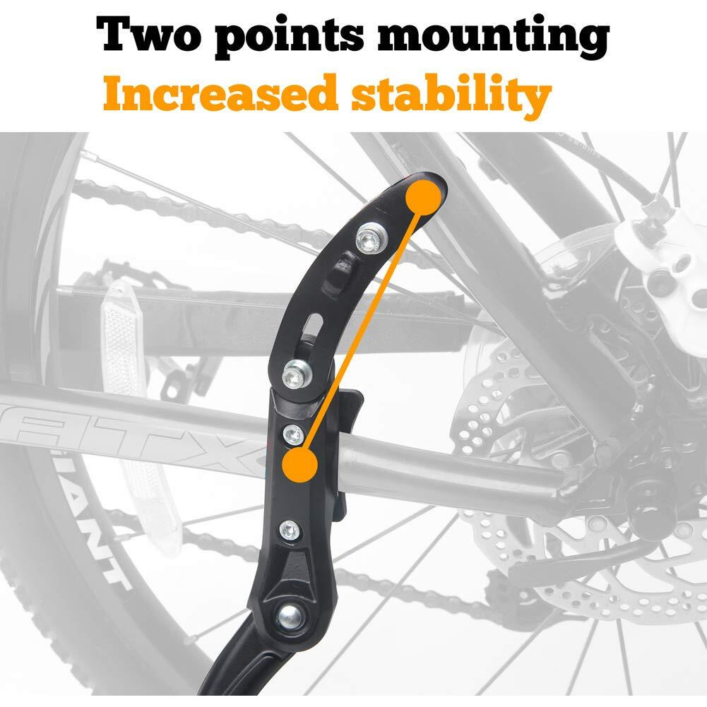 Sataway Bike Kickstand Adjustable Rear Mount Aluminum Alloy Bicycle Kickstand For 24    26    700C 27.5    28    Inch Mountain Bike Adult Bike
