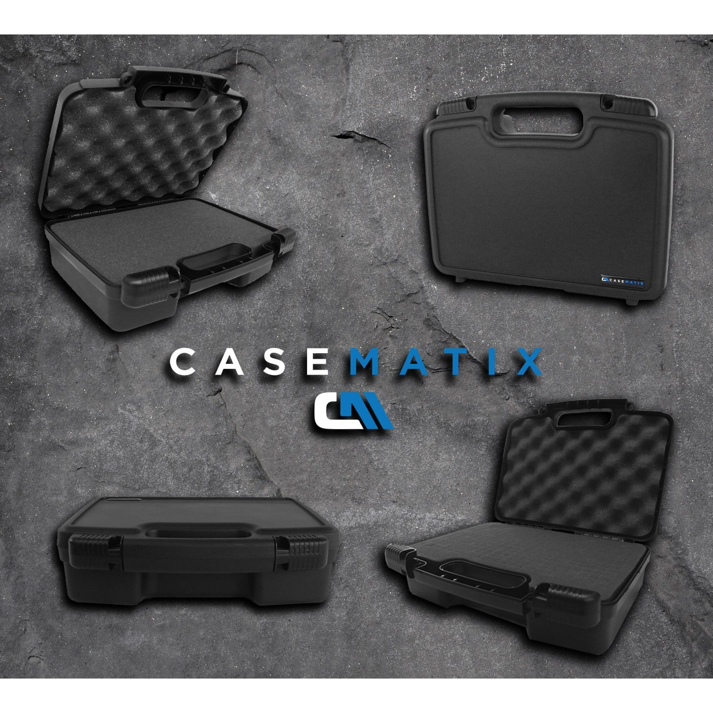 Casematix Microphone Hard Case Compatible With Audio Technica Atr2500X, Atr2100 Usb, At2022 Studio And More With Accessories For Usb Microphones - Case Only