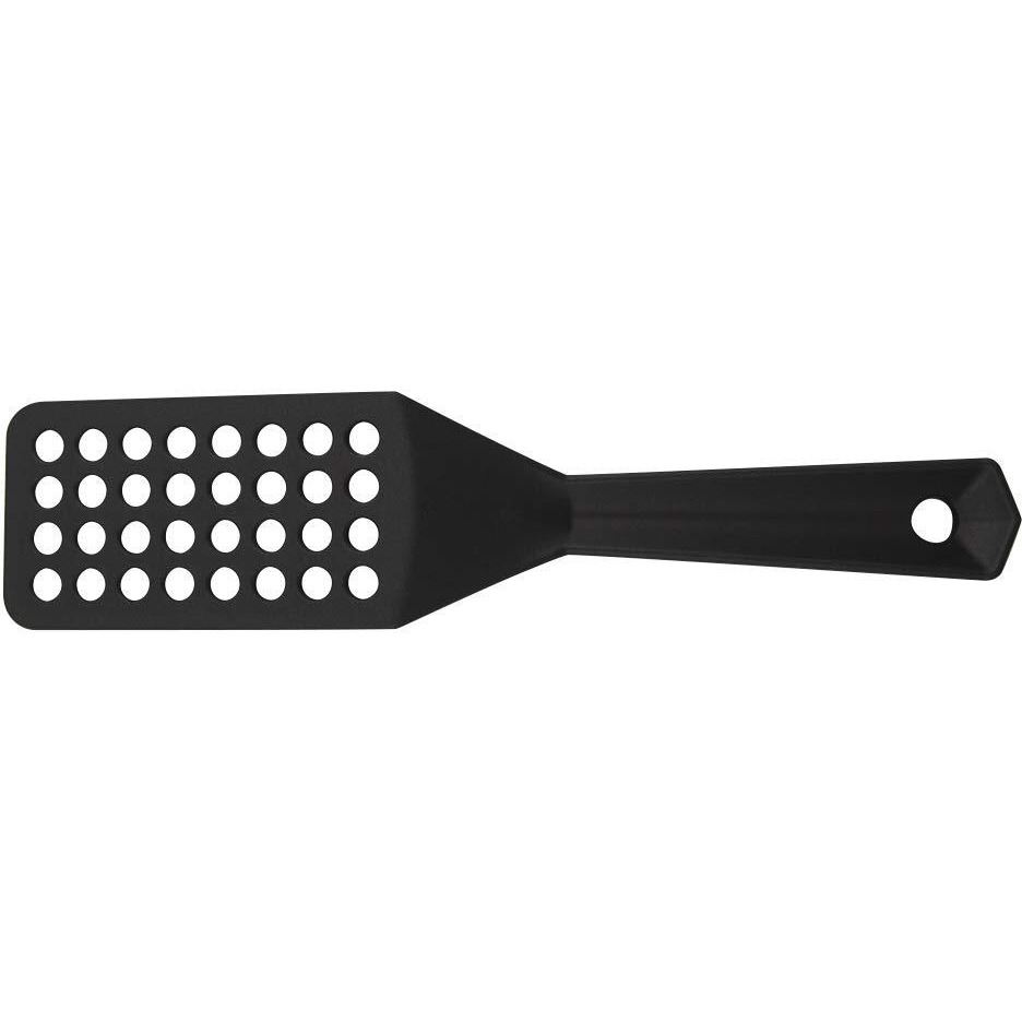 Berndes Spatulas For Non Stick Cookware - Turner Spatula Ergonomically Designed Black Slotted Spatula Turner Nonstick Kitchen Tool