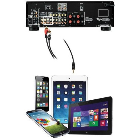 Pearstone 1/8"""" Stereo Mini To Dual Rca Y-Cable (20')