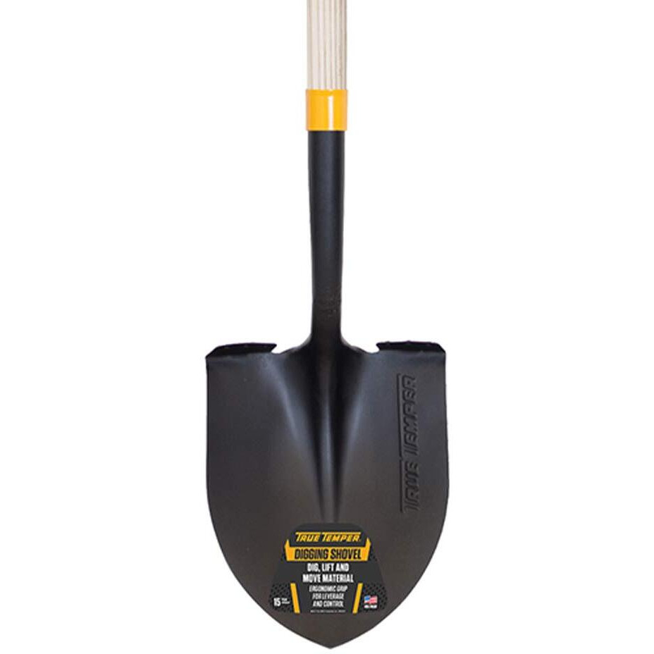 True Temper 2585900 D-Grip Digging Shovel With Hardwood Handle, 24 Inch