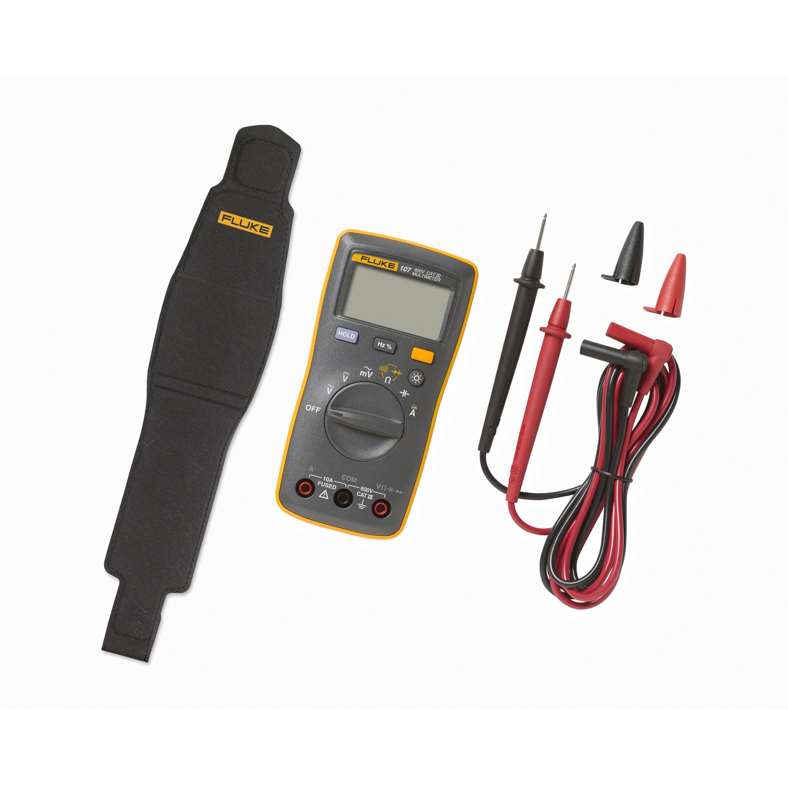 Fluke 107 Ac/Dc Current Handheld Digital Multimeter By Fluke, Gray