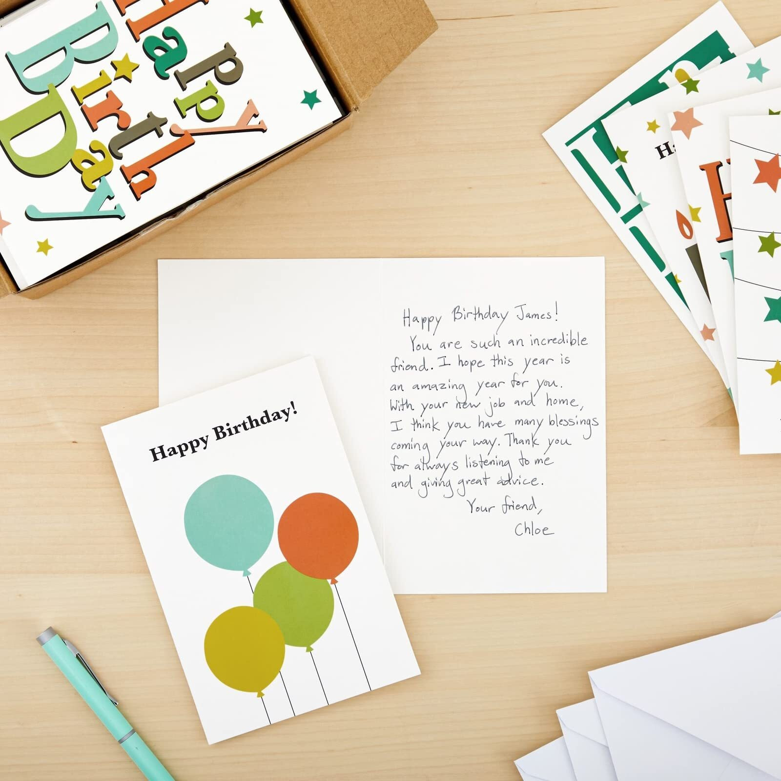 Juvale 48 Pack Happy Birthday Cards Bulk With Envelopes - Blank Inside - 6 Colorful Designs For Work, Men, Women, Kids, Family, Friends (4X6 In)