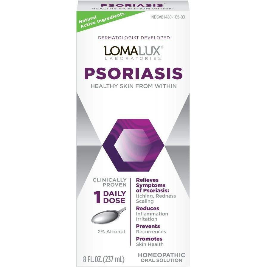 Loma Lux Psoriasis Clinically Proven, Dermatologist Developed Skin Clearing Natural Minerals, 8 Fl. Oz.