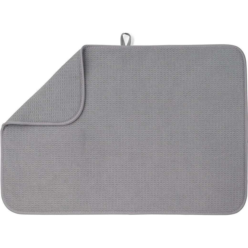 Bellemain Xxl Dish Mat Microfiber Dish Drying Mat, Super Absorbent (Grey, 17"" X 24"")