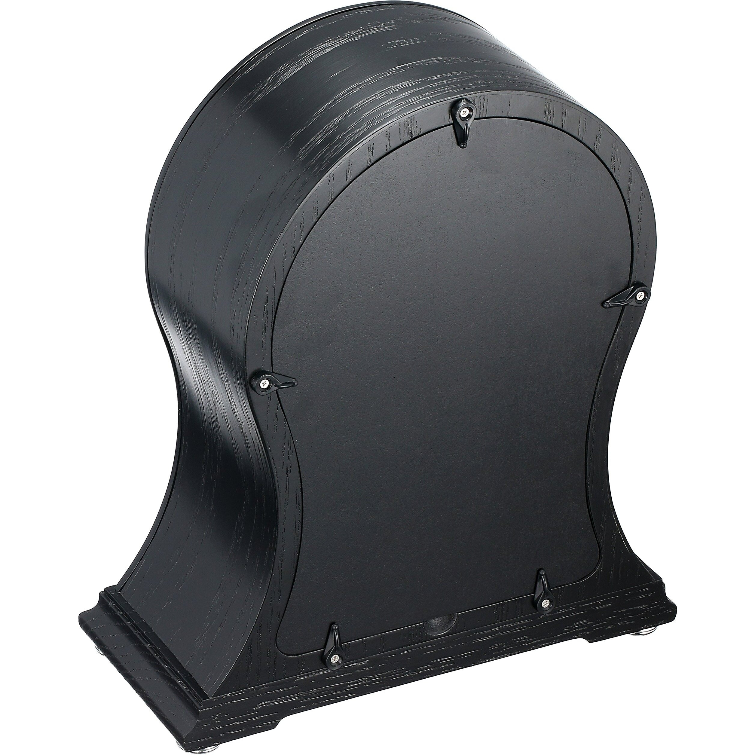 Seiko James Rounded Mantel Chime Clock, Black