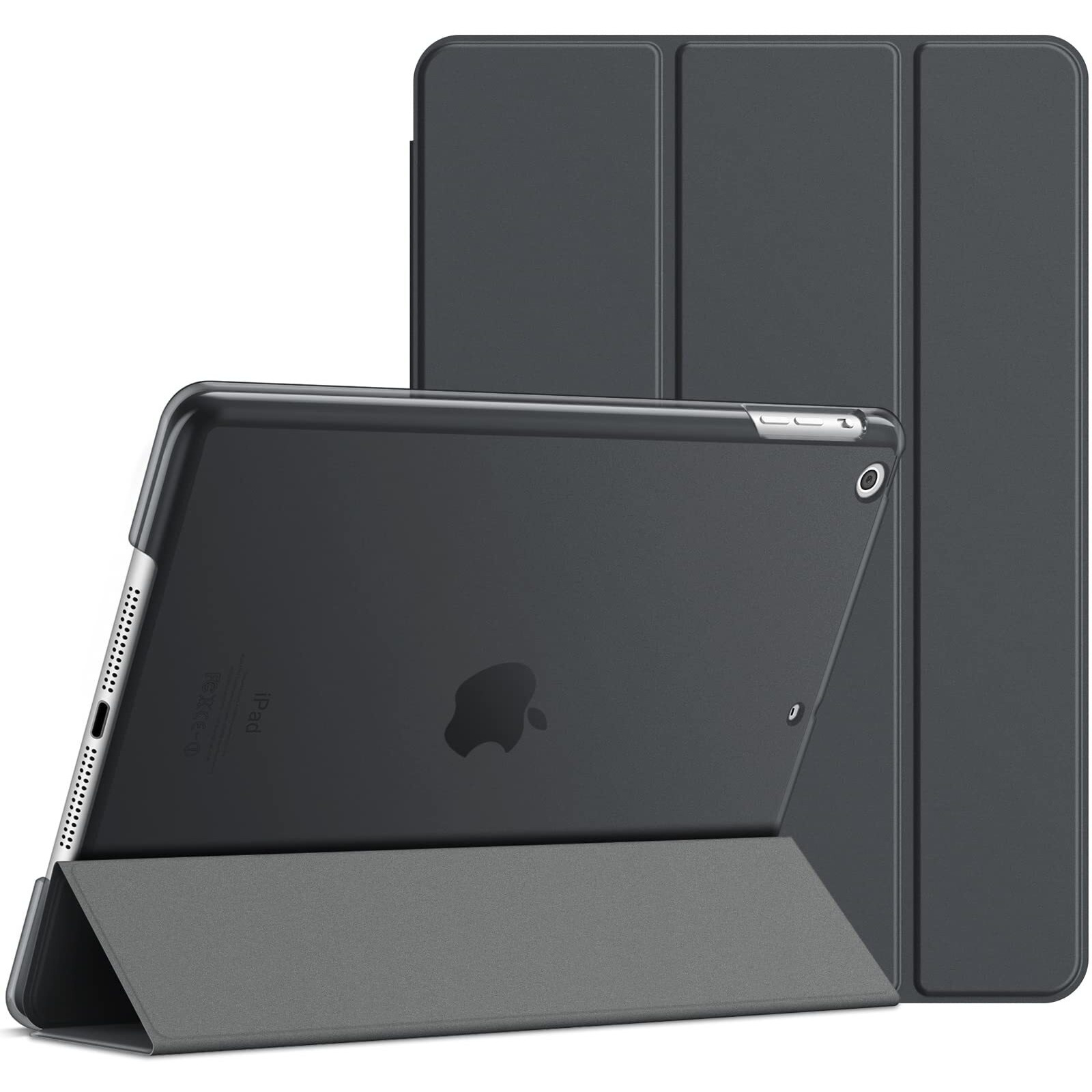 Jetech Case For Ipad Air 1St Edition (Not For Ipad Air 2/3/4/5), 9.7 Inch, Smart Cover With Auto Wake/Sleep (Dark Grey)