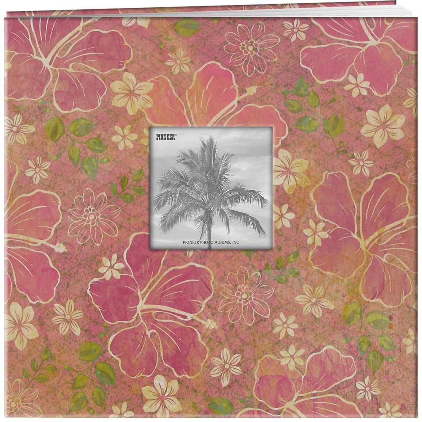 Pioneer 12X12 Tropical Frame Cover Scrapbook, Hibiscus