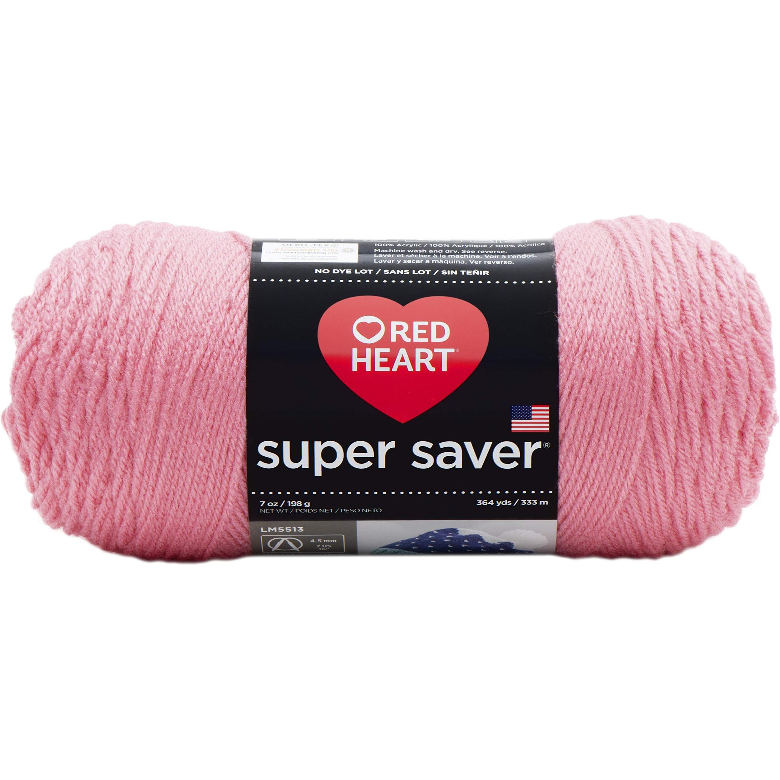 Red Heart Super Saver Yarn-Perfect Pink