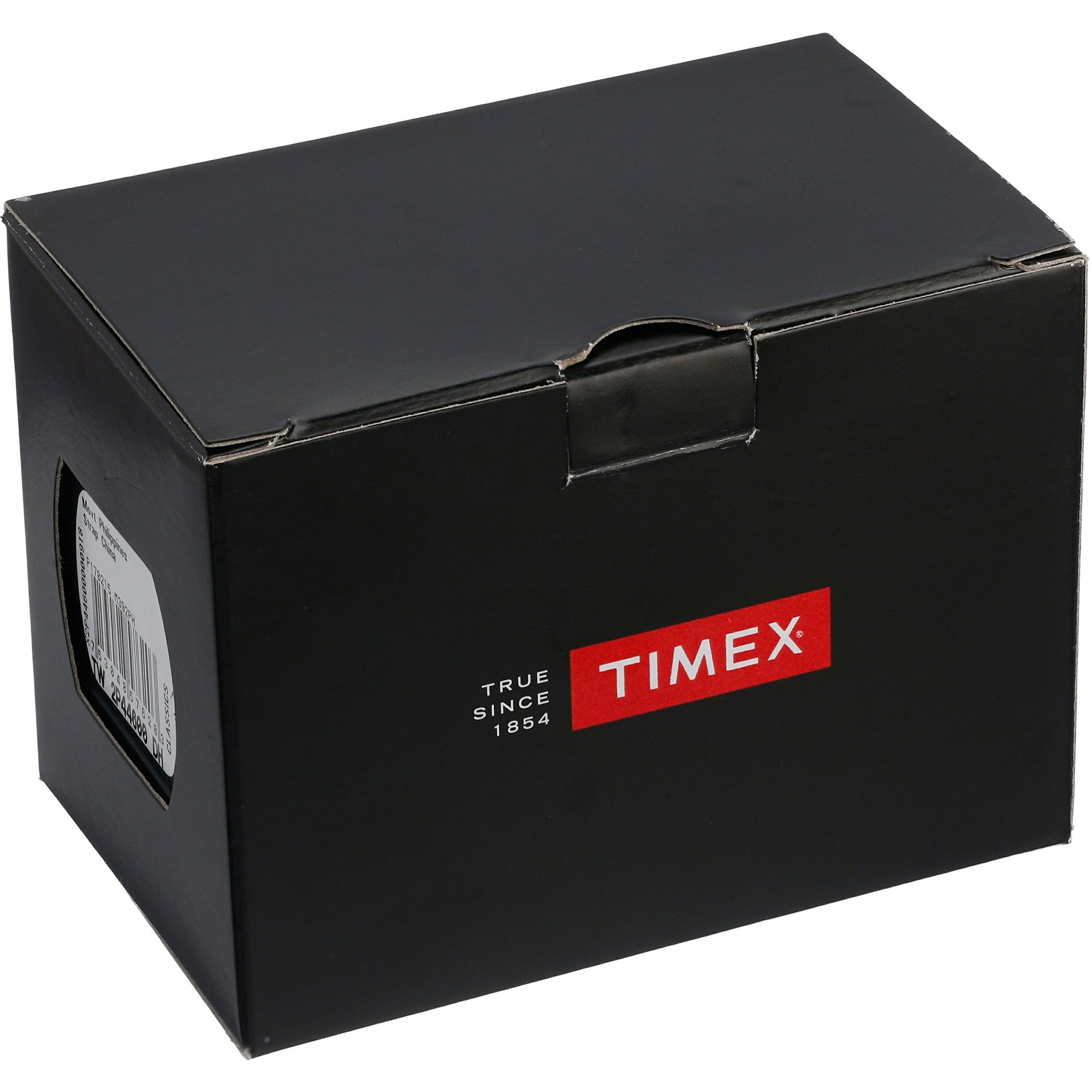 Timex Men's Expedition Scout 40Mm Watch - Black Case Cream Dial With Green Fabric Strap