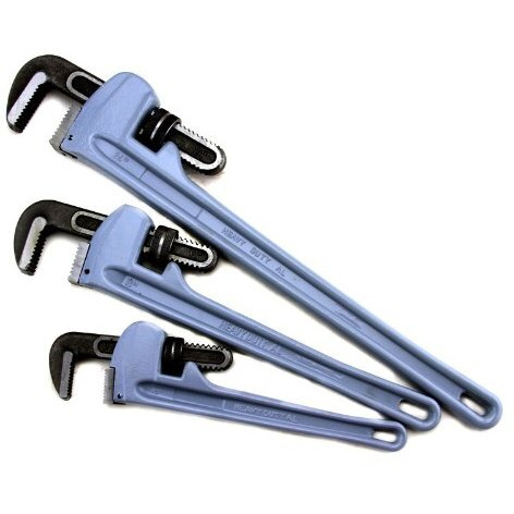 Voyager Tools 3Pc Aluminum Pipe Wrench Set