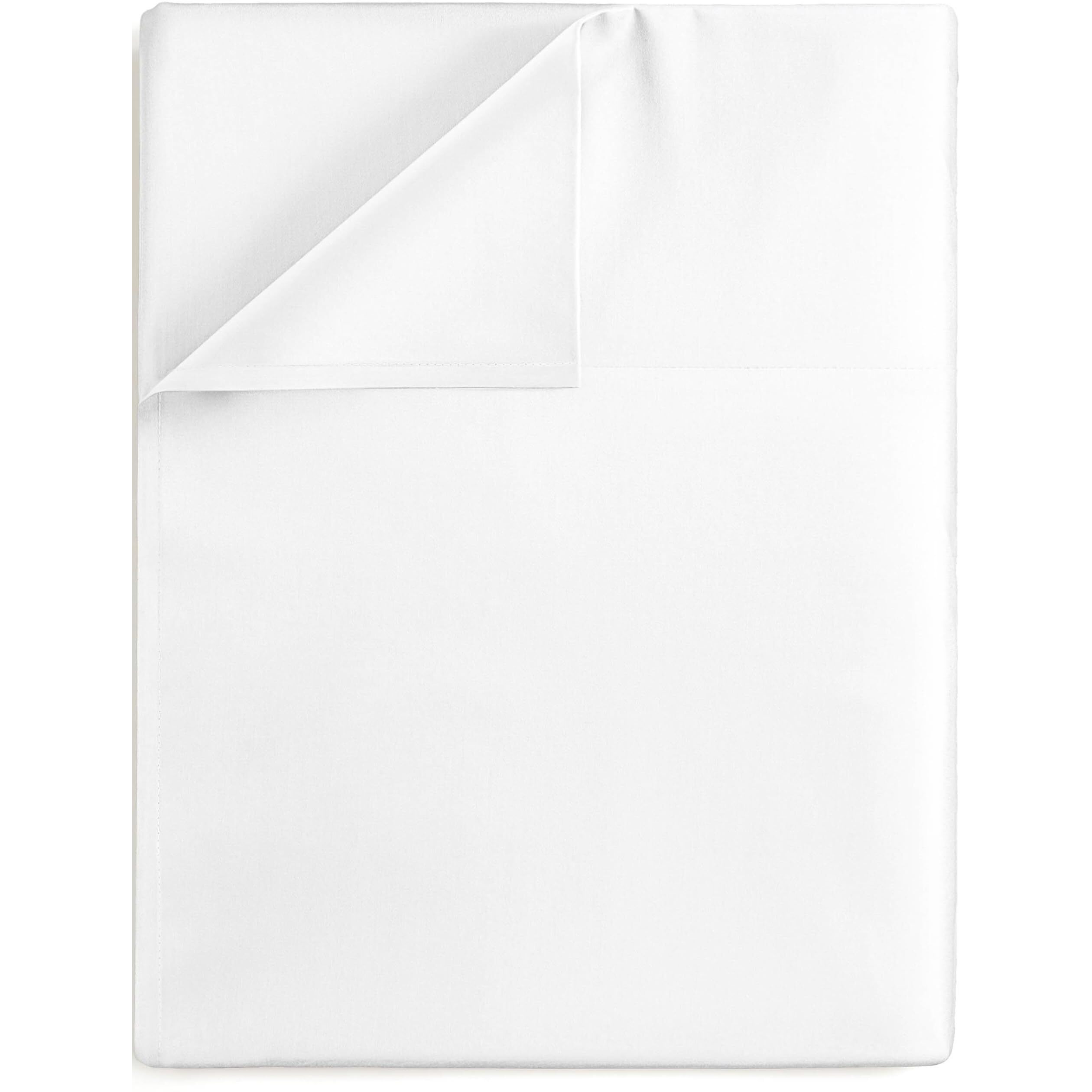 Cgk Unlimited Twin Xl Size Flat Bed Sheet - Hotel Luxury - Wrinkle Free & Fade Resistant - Extra Soft, Comfy & Breathable - Navy Blue Top