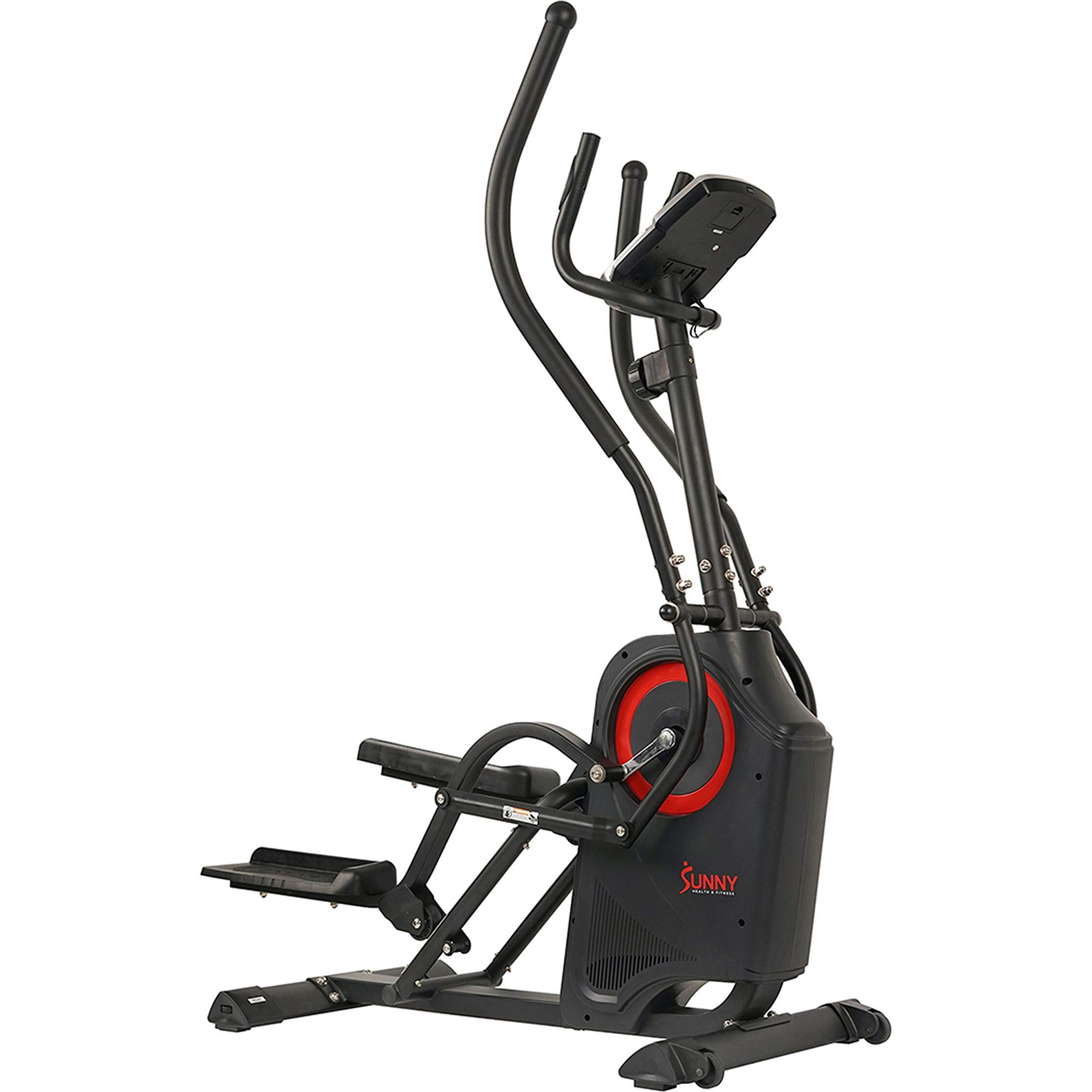 Sunny Health & Fitness Premium Cardio Climber Stepping Elliptical Machine - Sf-E3919, Black