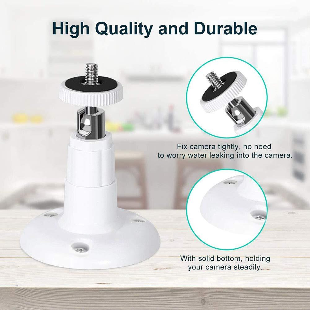 2Pack Ring Camera Wall Mount, Compatible With Ring Stick Up Cam Battery/Plug-In/Camera Pro Battery/Ring Indoor Cam (1St Gen), 360 Degree Adjustable Mount Bracket For Ring Outdoor Indoor Camera