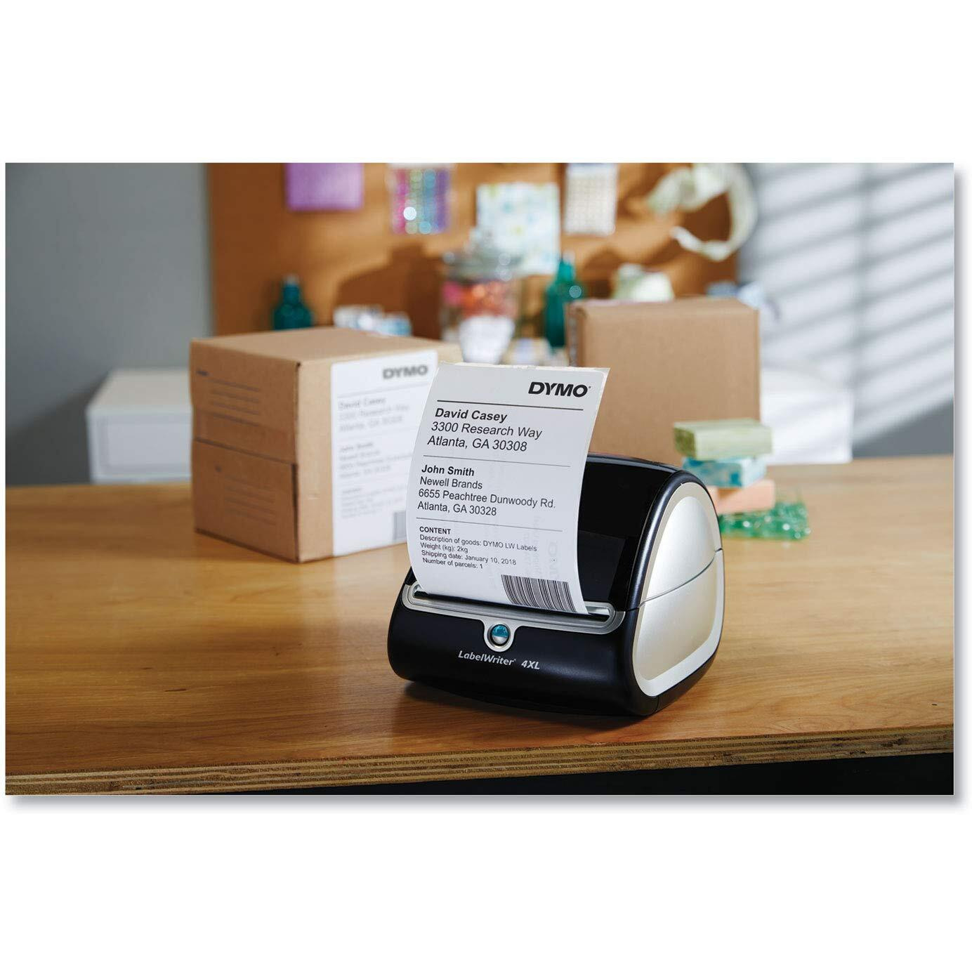 Dymo Authentic Lw Extra-Large Shipping Labels For Labelwriter Label Printers, White, 4"" X 6"", 5 Rolls Of 220 (1100 Total)