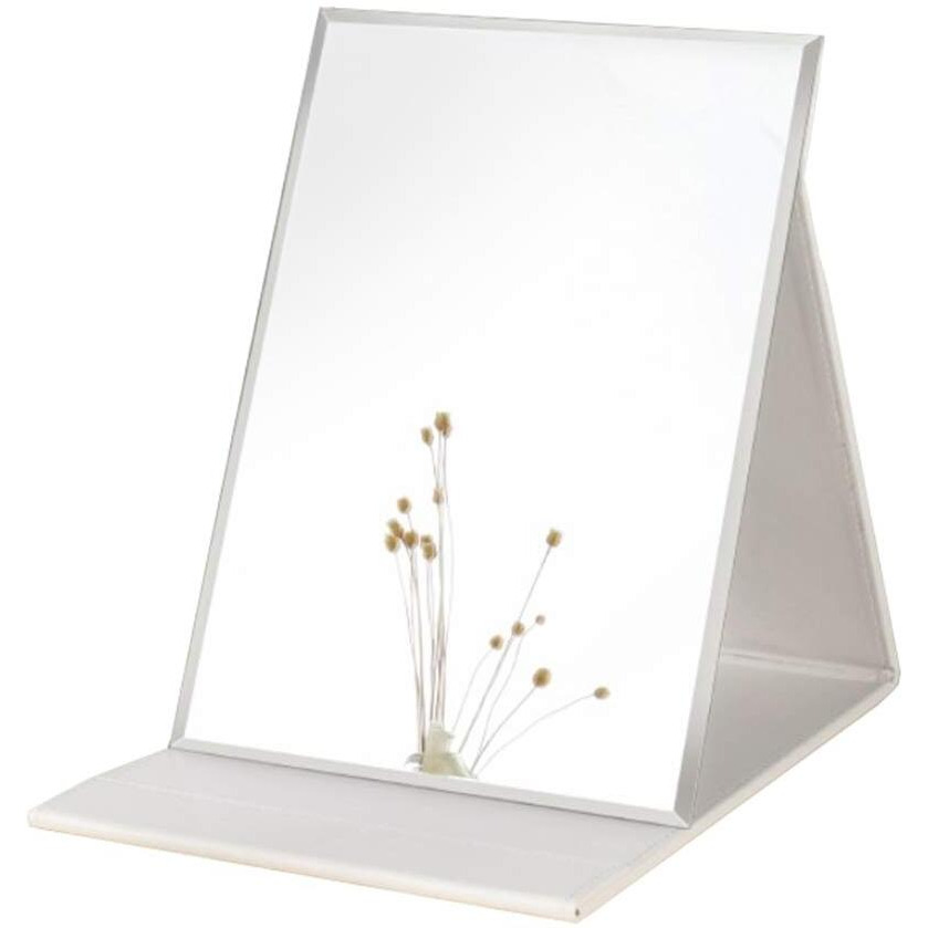 Zcooooool Mirror Large Portable Super Hd Mirror Makeup Mirror Multi Stand Angle Hand Free/ Handheld / Tabletop Foldable Mirror 10X7 Inch
