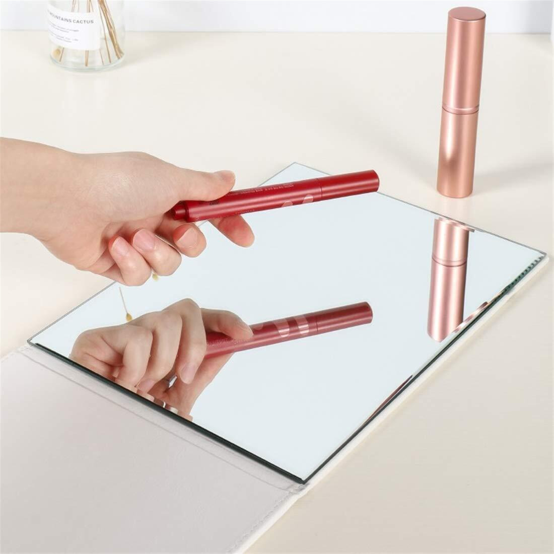 Zcooooool Mirror Large Portable Super Hd Mirror Makeup Mirror Multi Stand Angle Hand Free/ Handheld / Tabletop Foldable Mirror 10X7 Inch