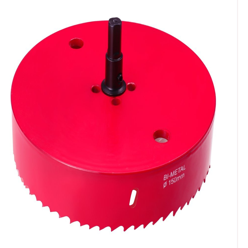 4 Inch Hole Saw With Arbor - Heavy Duty Steel Standard - 4 For Sawing Holes In Normal Wood, Plywood, Drywall, Pvc Board And Plastic Plate