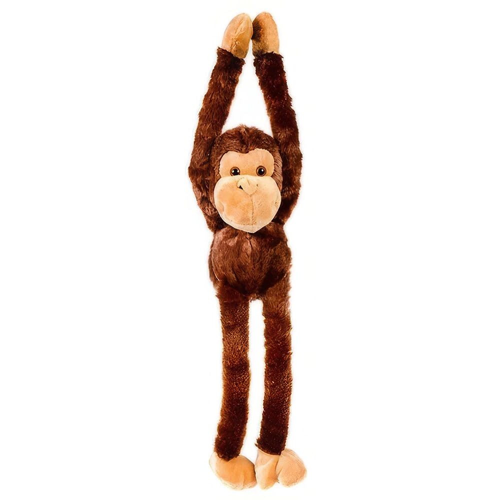 Large Hanging Hook And Loop Hand Stuffed Animal Plush Monkey By Adventure Planet