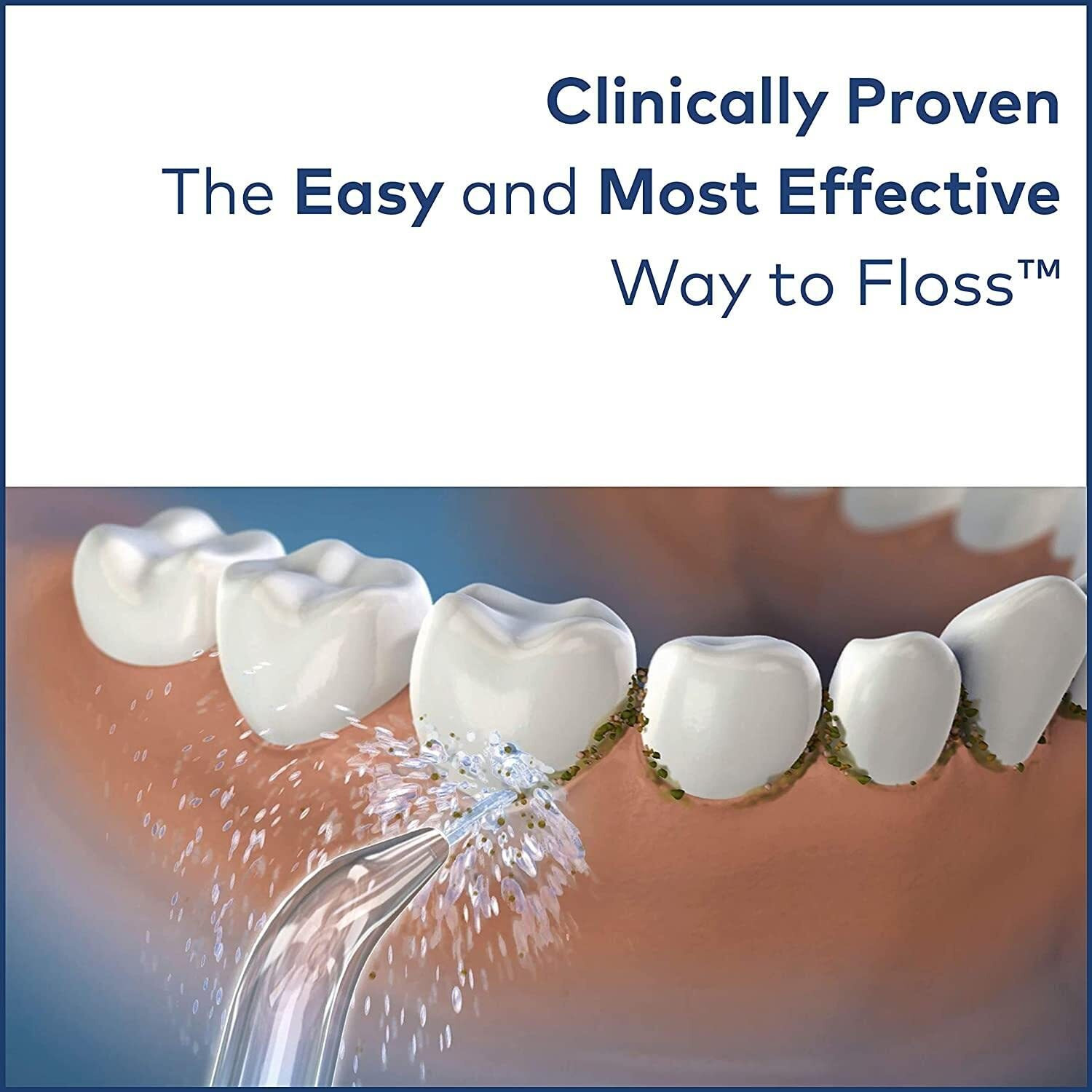 Waterpik Water Flosser Cordless Dental Oral Irrigator For Teeth With Portable Travel Bag And 3 Jet Tips, Cordless Freedom Ada Accepted, Wf-03, White