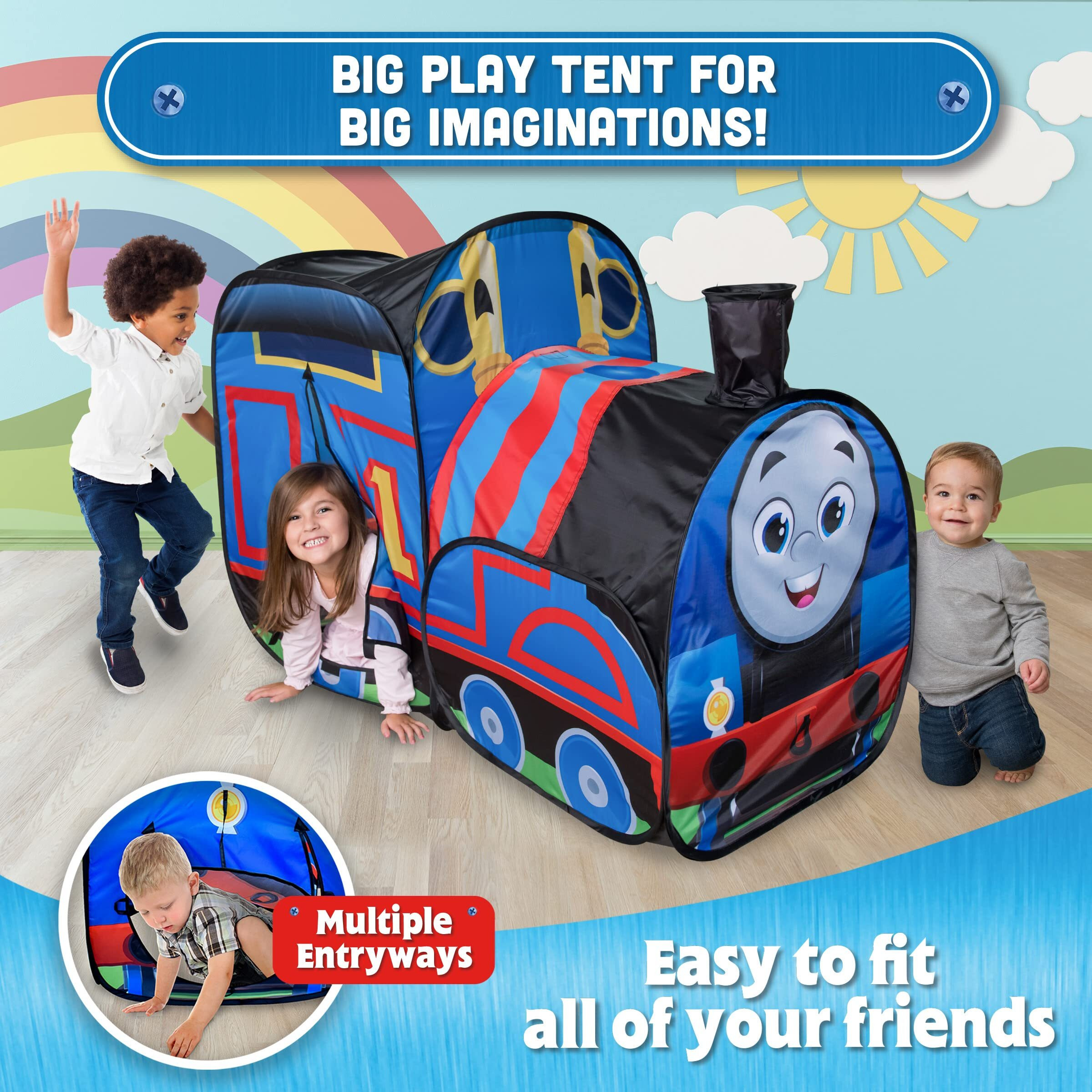 Thomas & Friends Tent - Pop Up Play Tent For Kids - Big Thomas The Train Toys - Sunny Days Entertainment