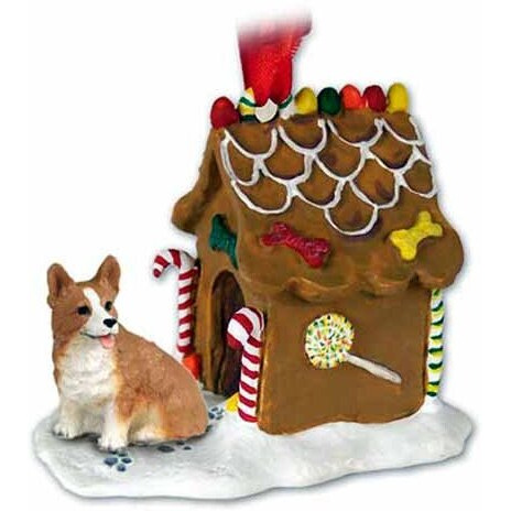Conversation Concepts Corgi Gingerbread House Christmas Ornament Pembroke